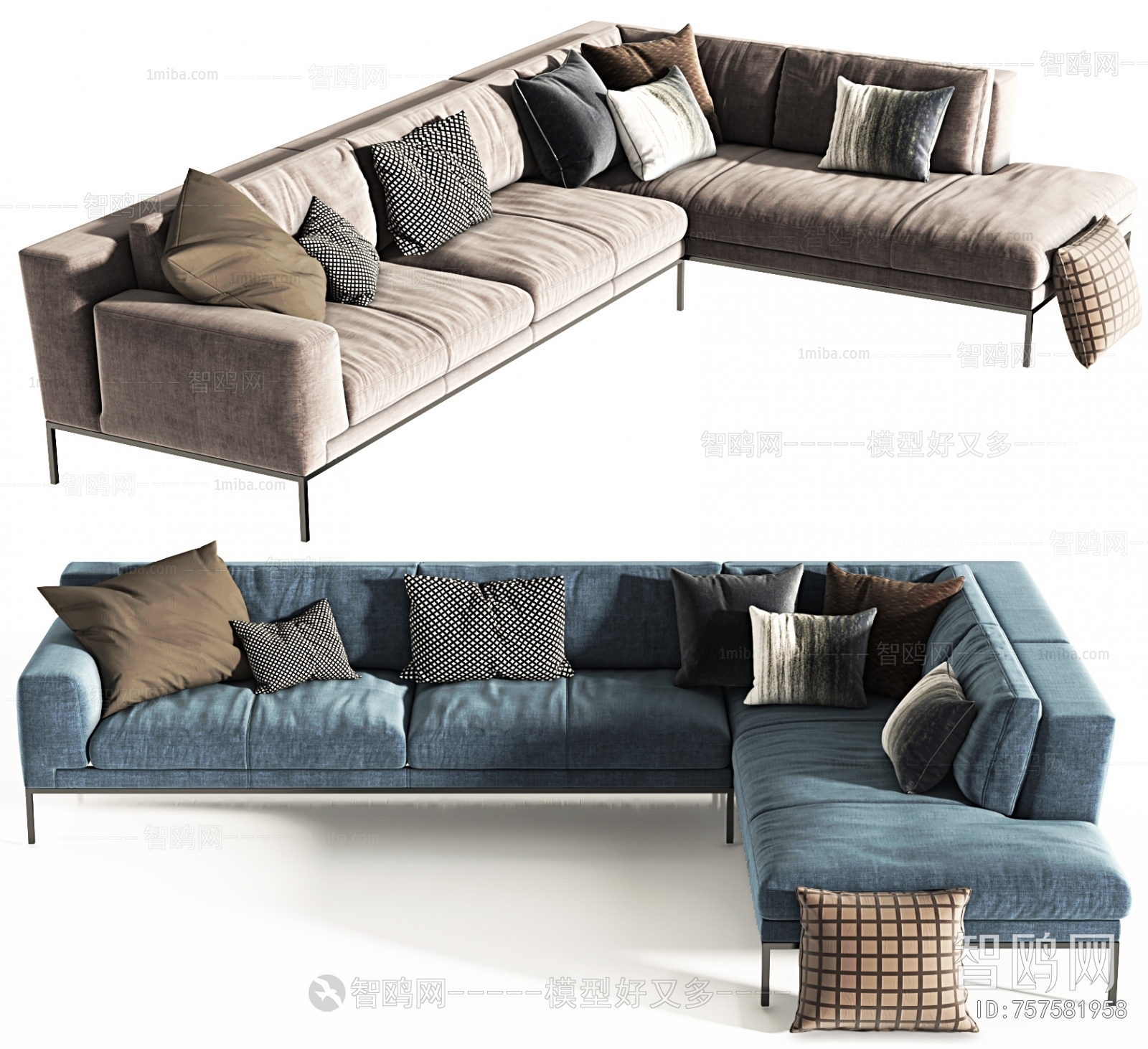 Modern Multi Person Sofa