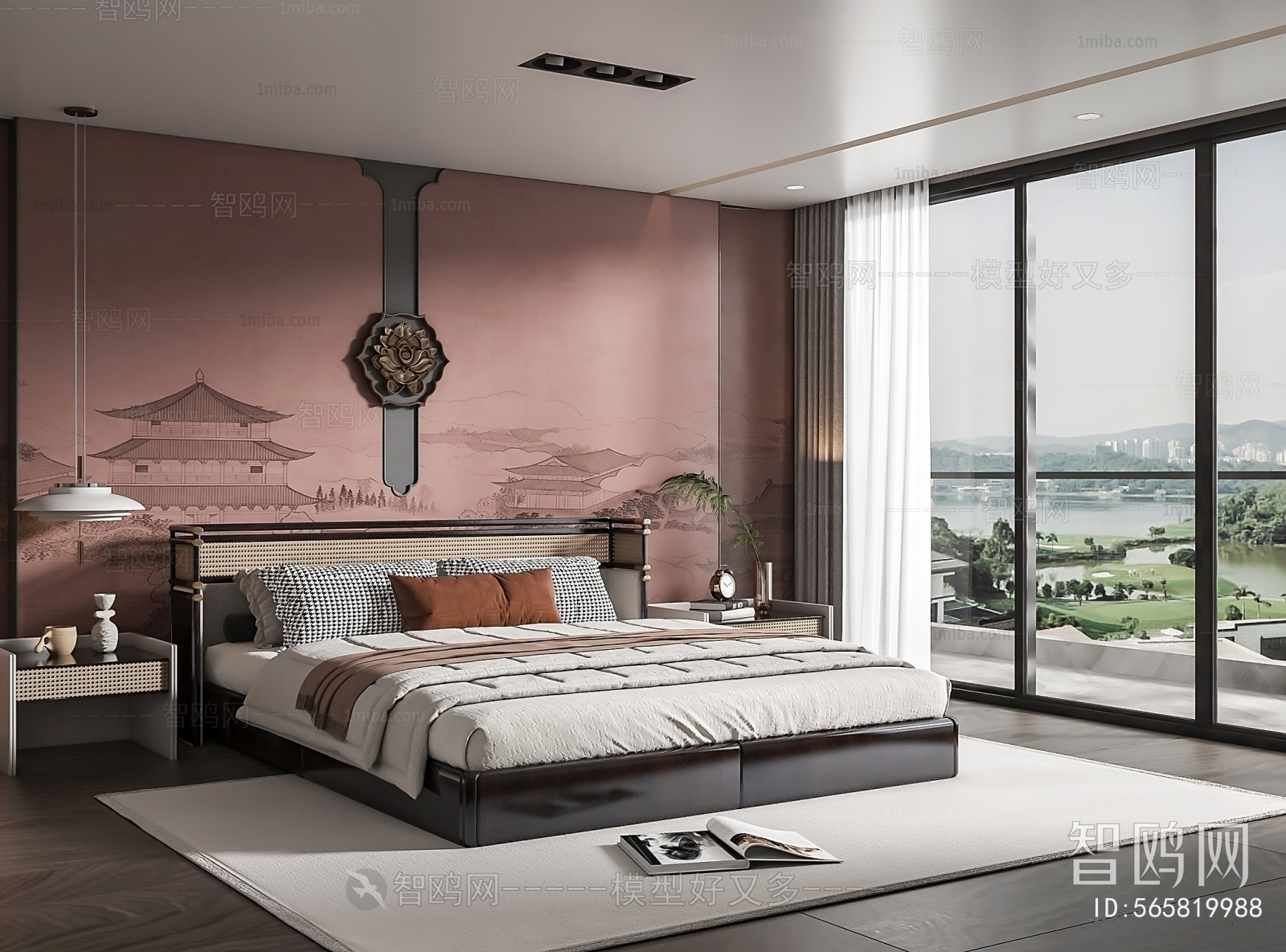 New Chinese Style Bedroom