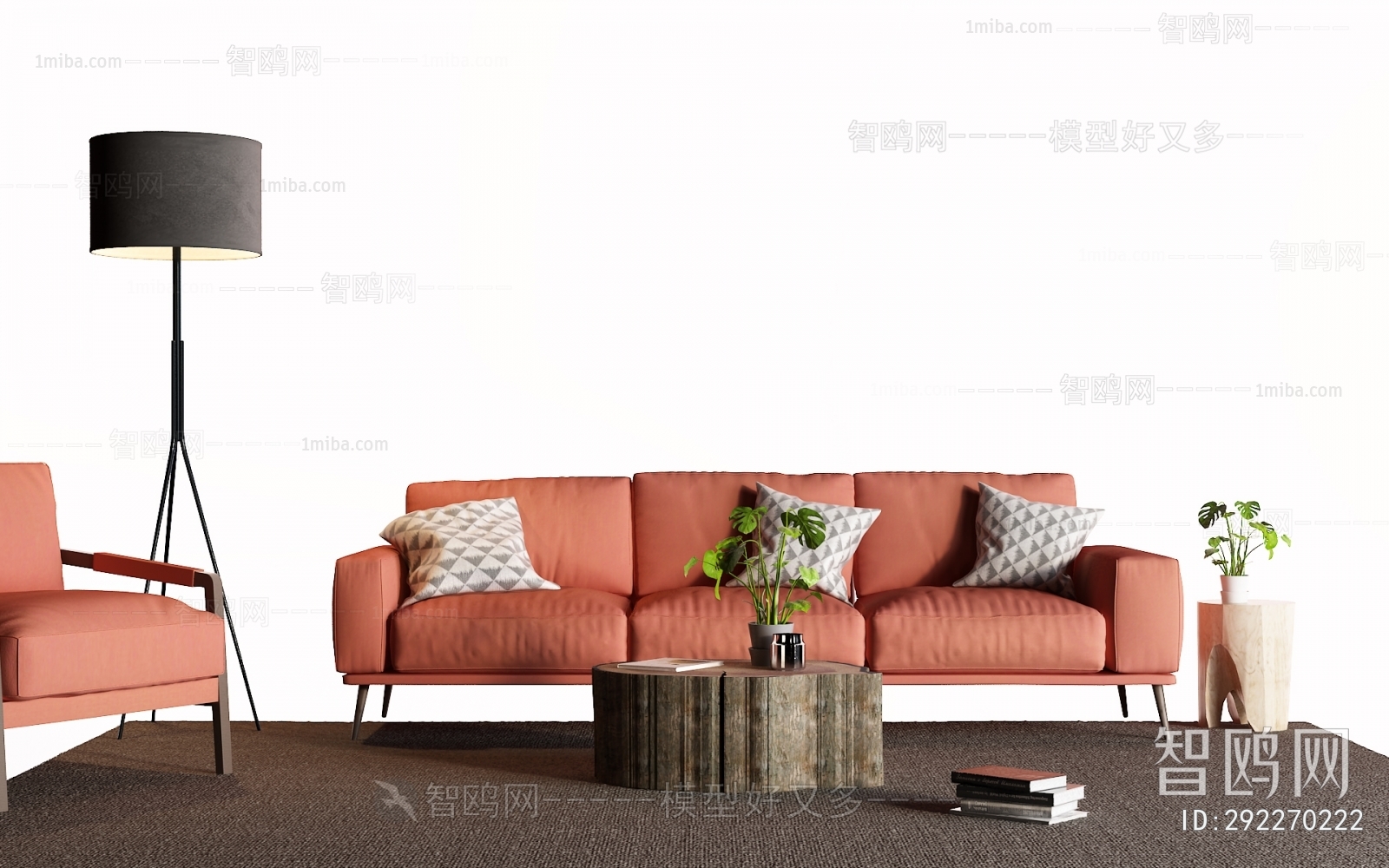 Modern Three-seat Sofa