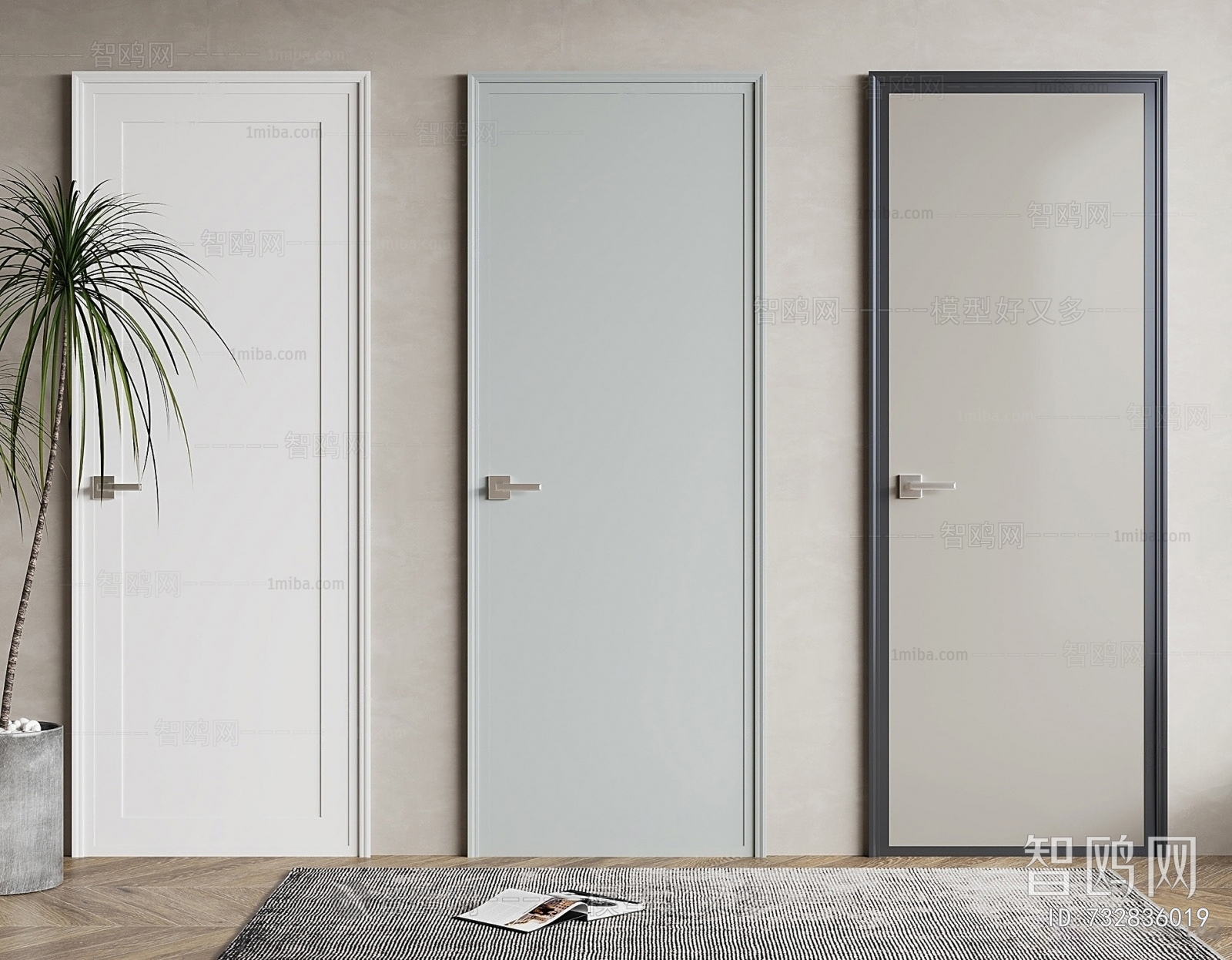 Modern Single Door