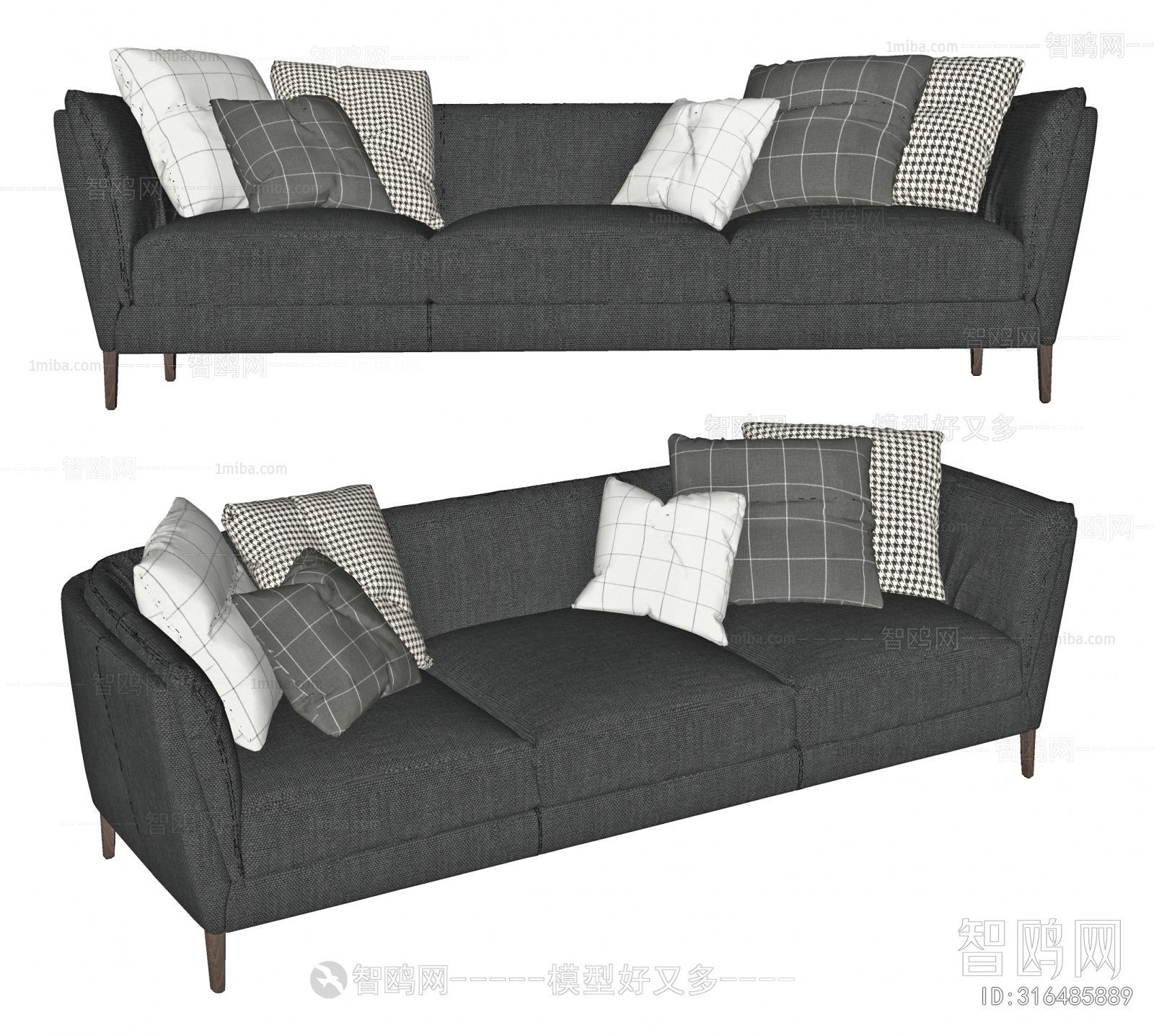 Modern Three-seat Sofa