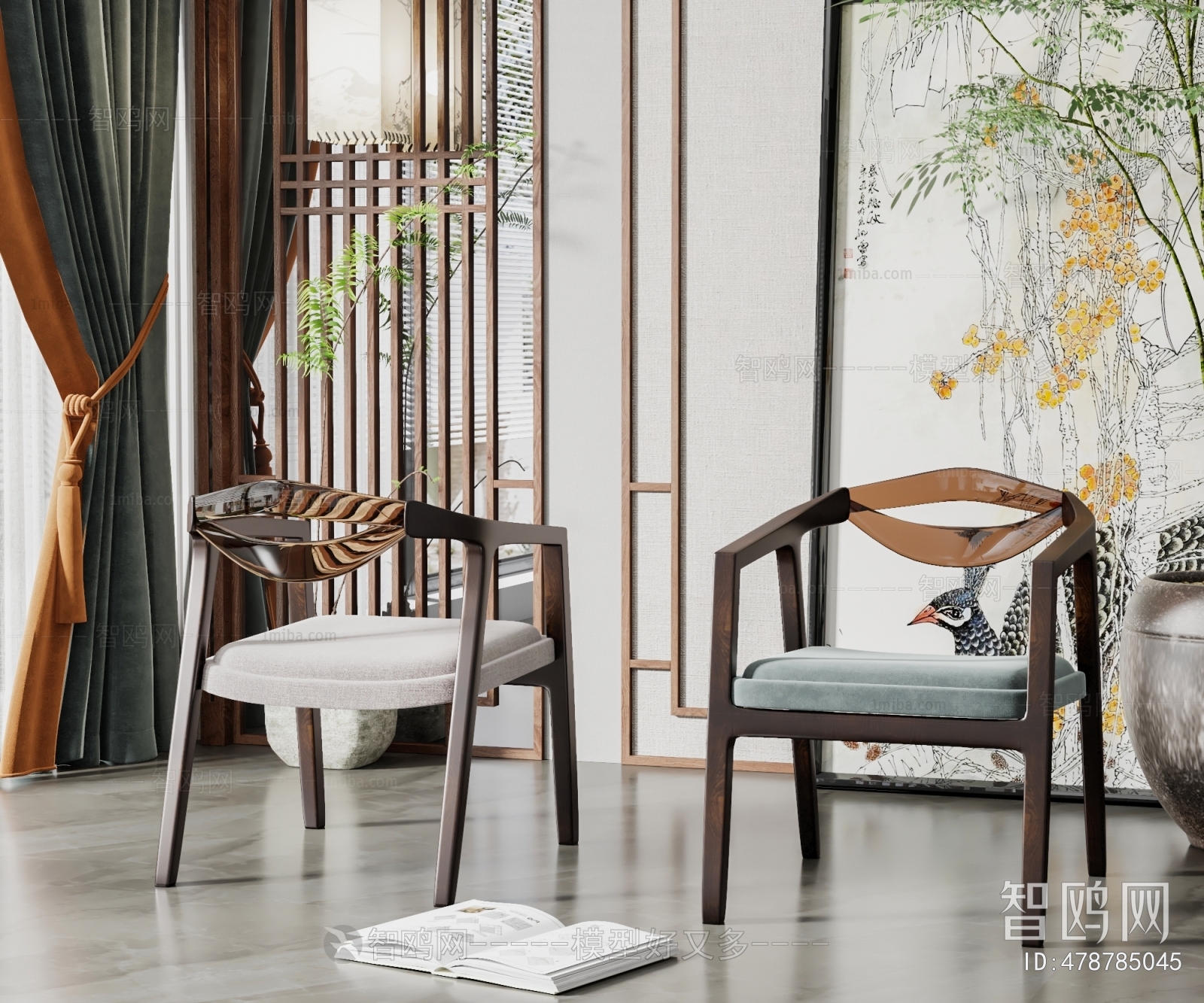 New Chinese Style Single Chair