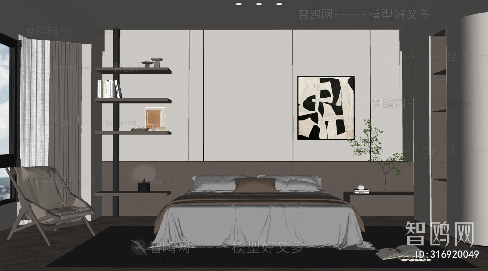 Wabi-sabi Style Bedroom