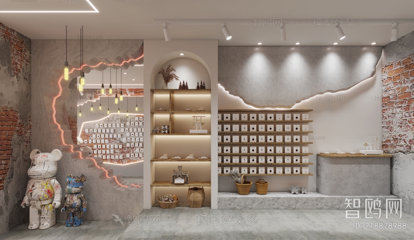 Modern Retro Style Retail Stores