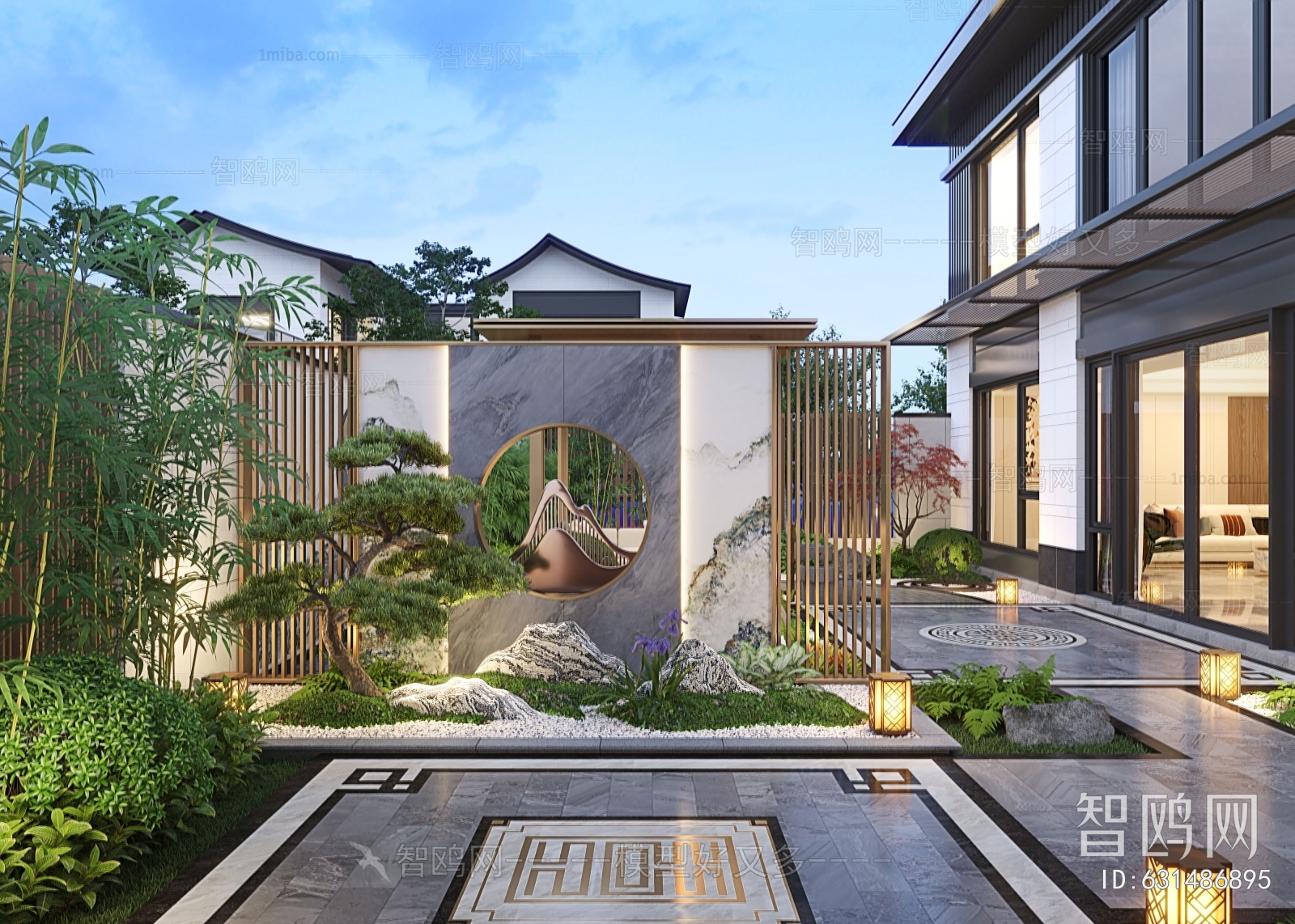 New Chinese Style Courtyard/landscape