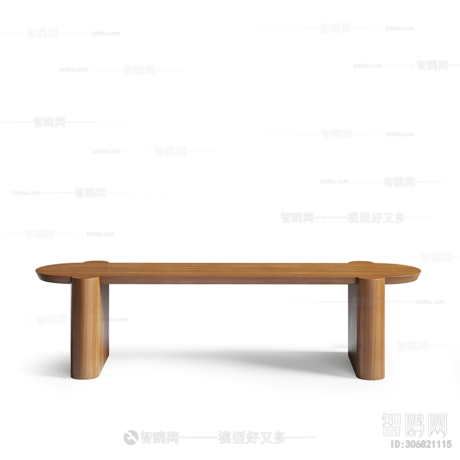 现代实木长凳
