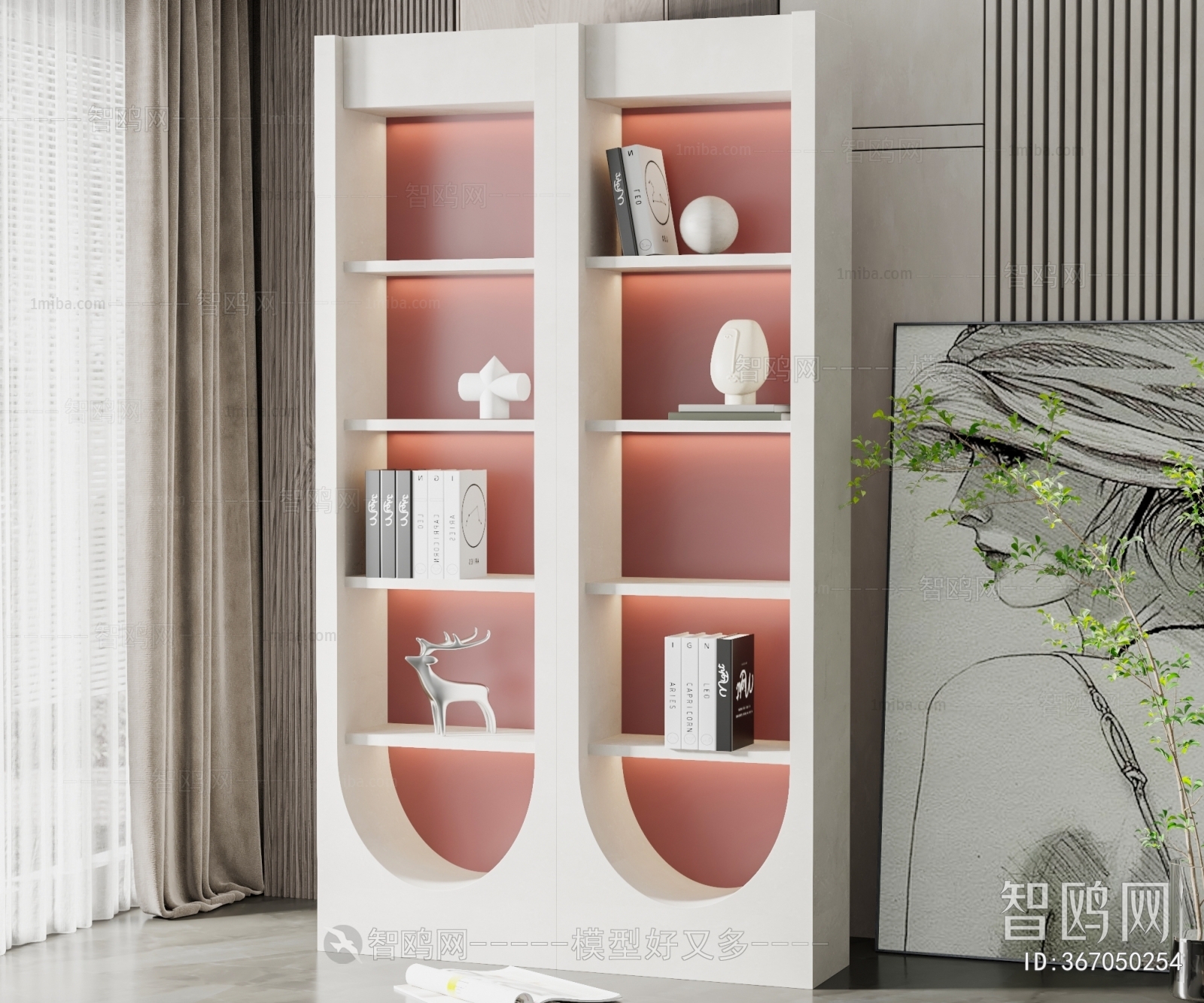 Wabi-sabi Style Decorative Cabinet