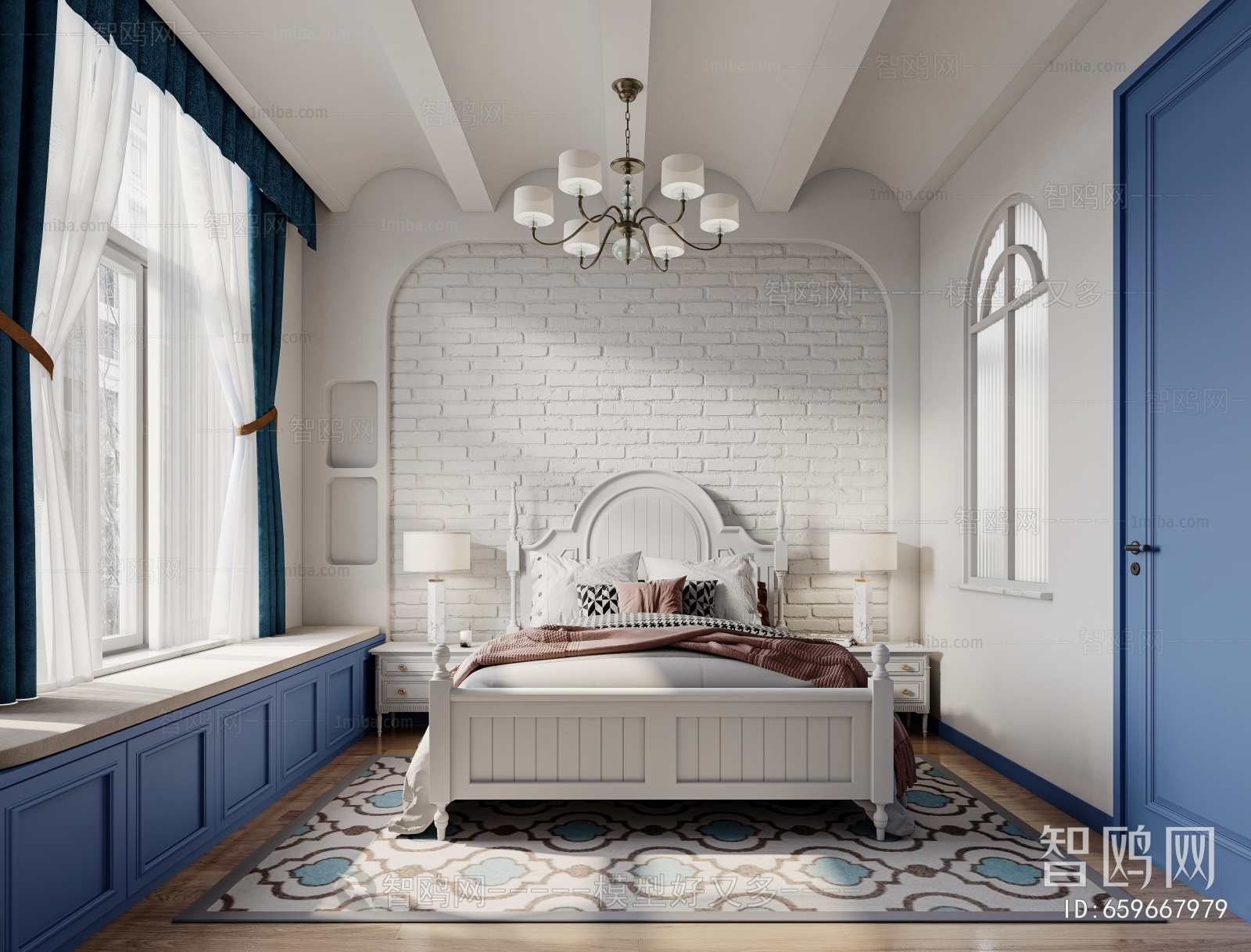 Mediterranean Style Bedroom