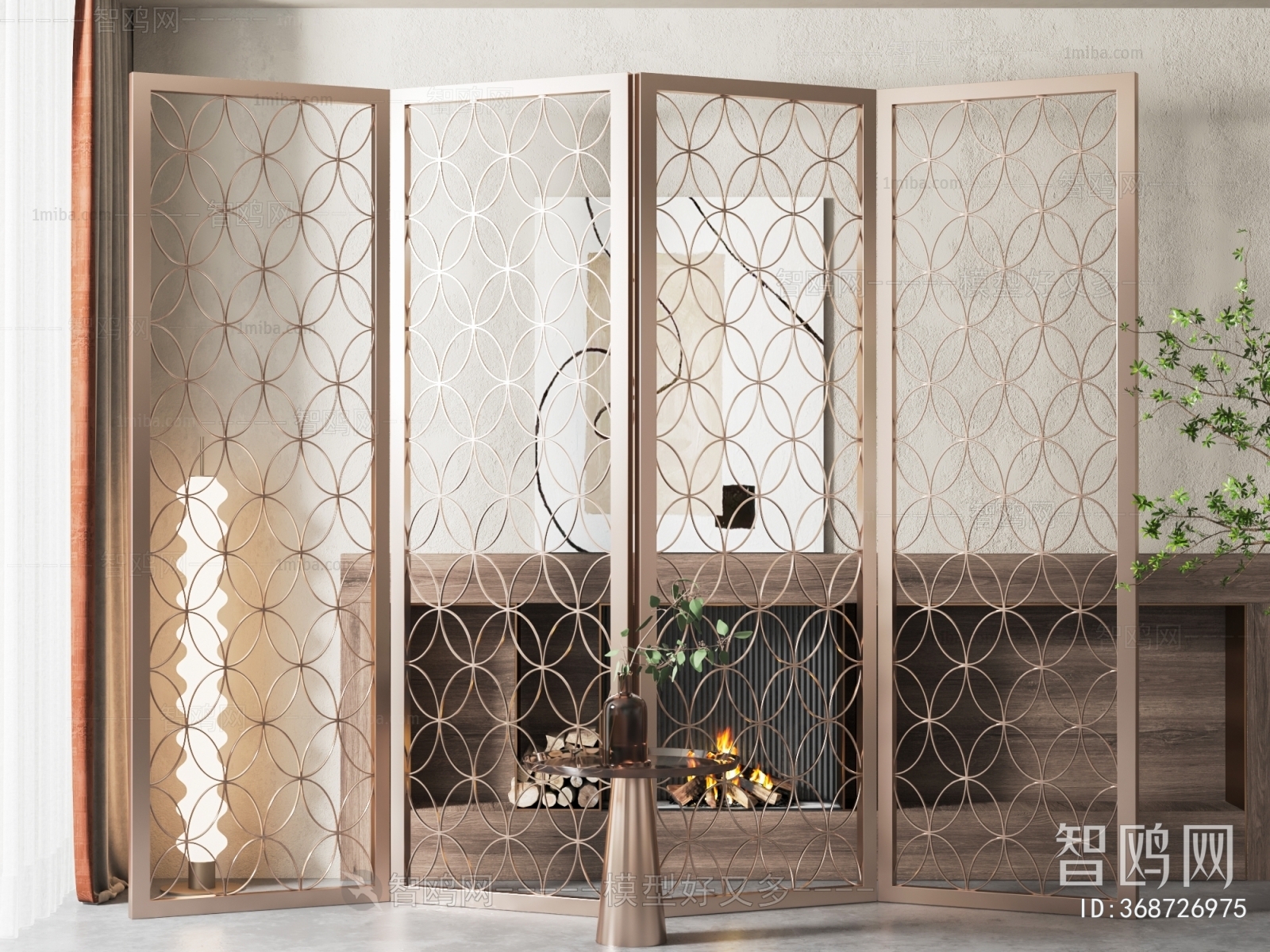 Modern Metal Screen Partition