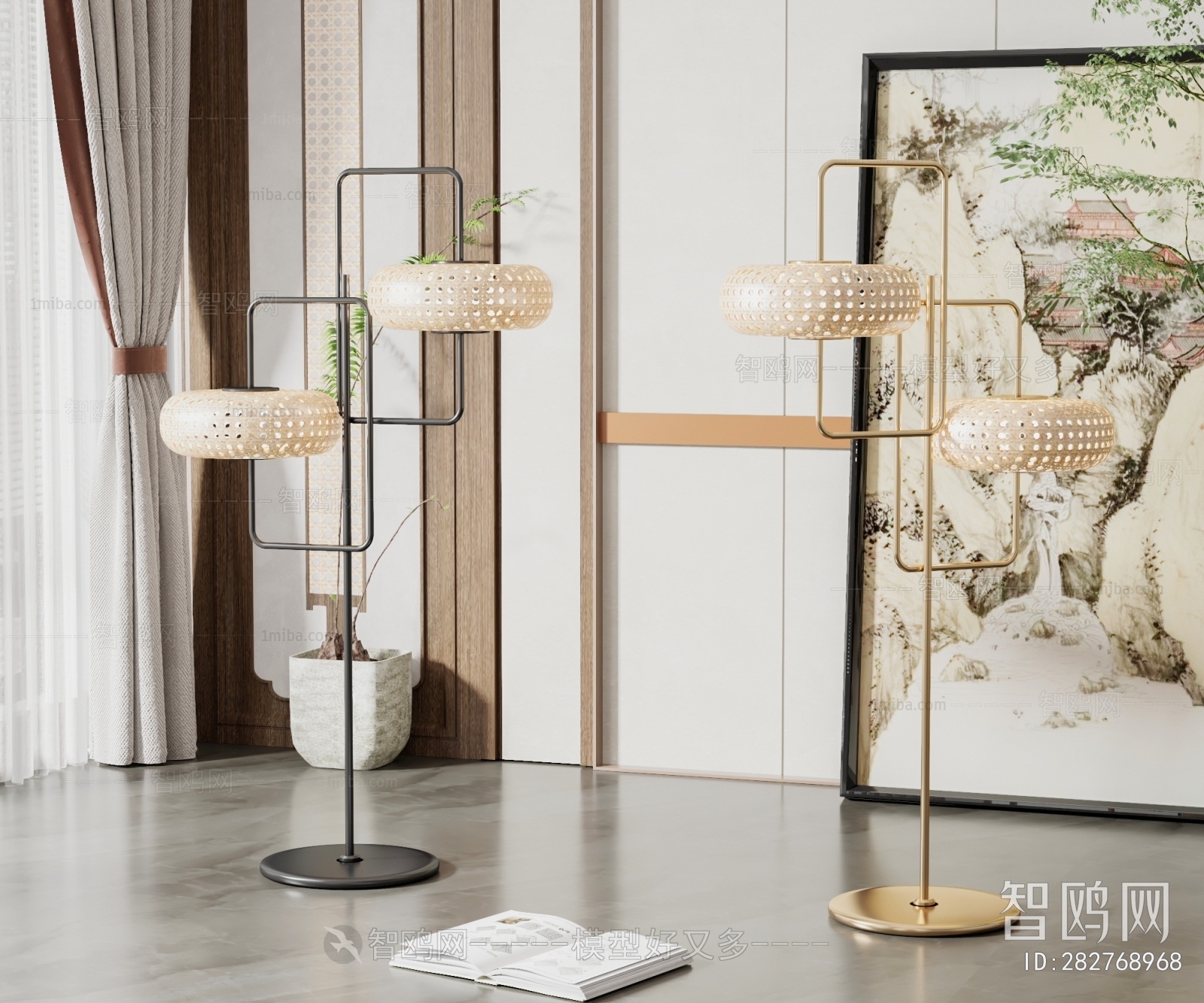 New Chinese Style Floor Lamp