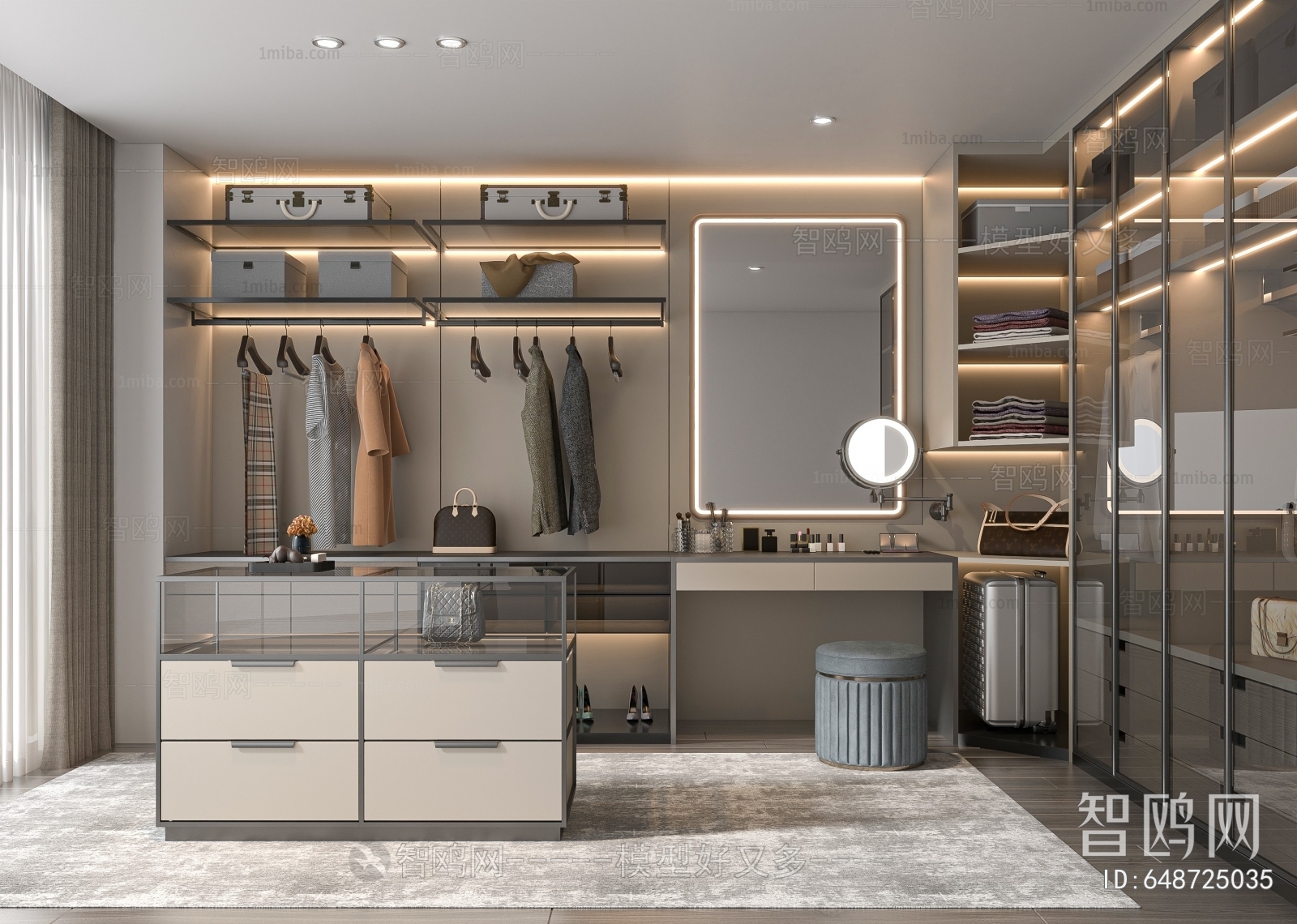 Modern Clothes Storage Area