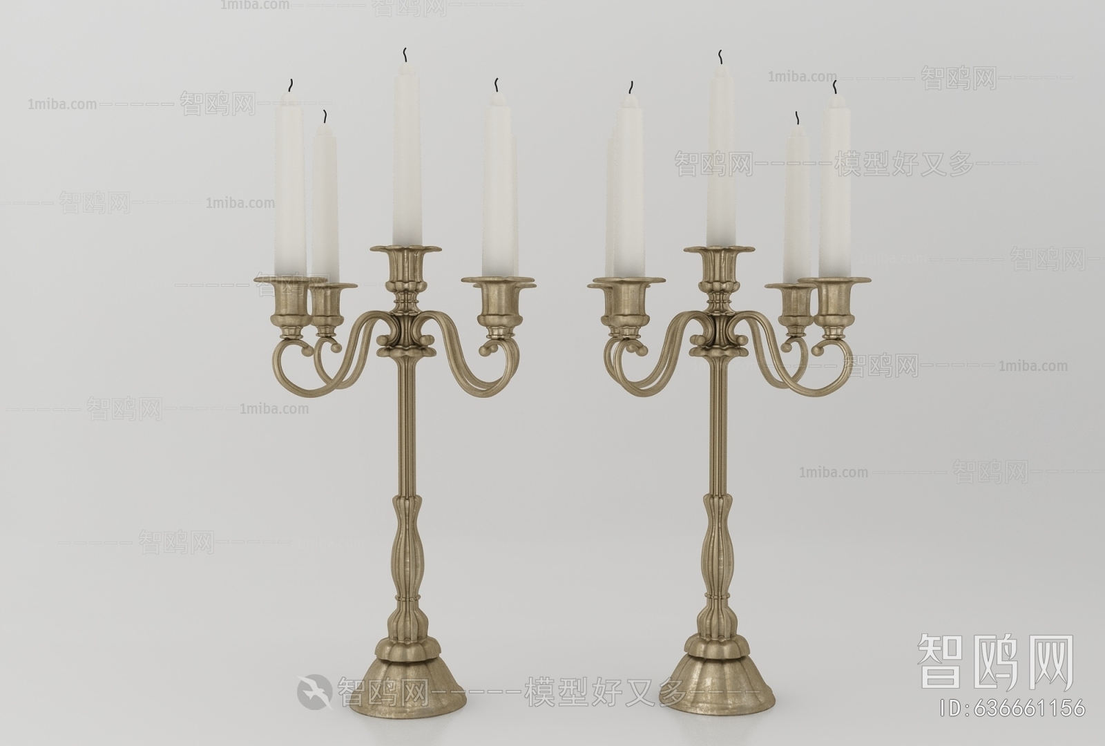 Simple European Style Candles/Candlesticks