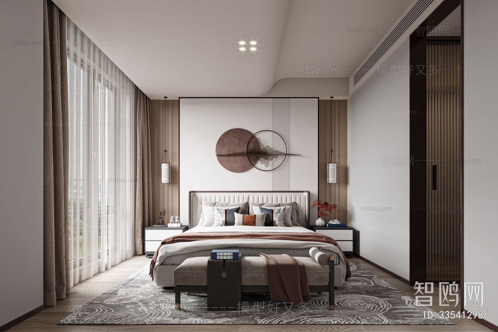 New Chinese Style Bedroom