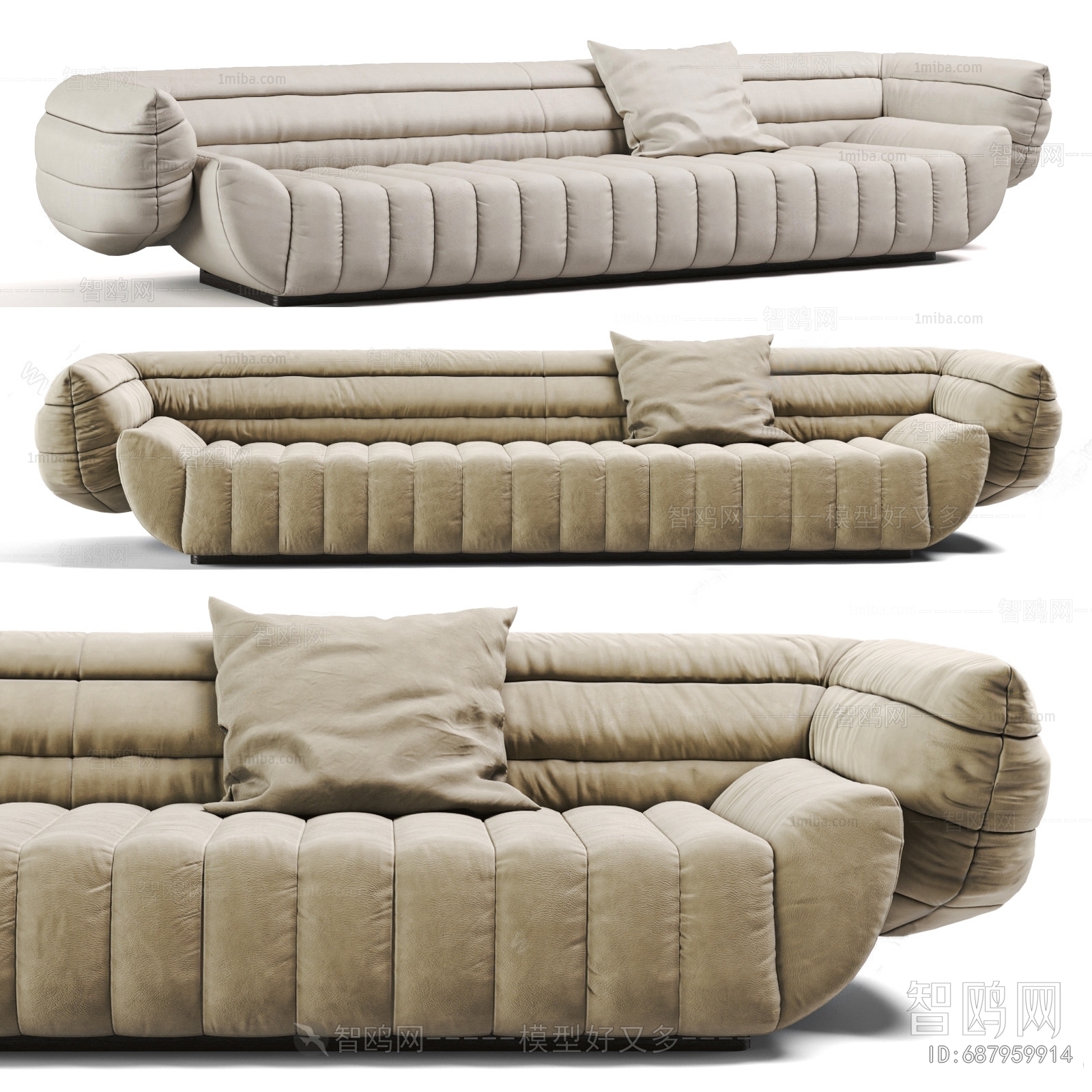 Modern Multi Person Sofa