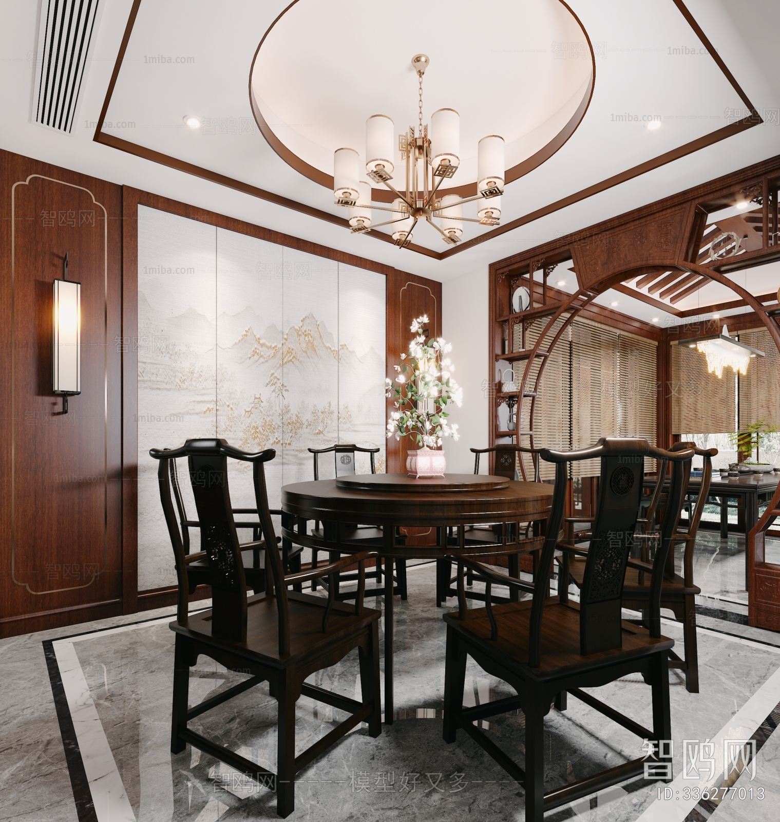 Chinese Style New Chinese Style Dining Room