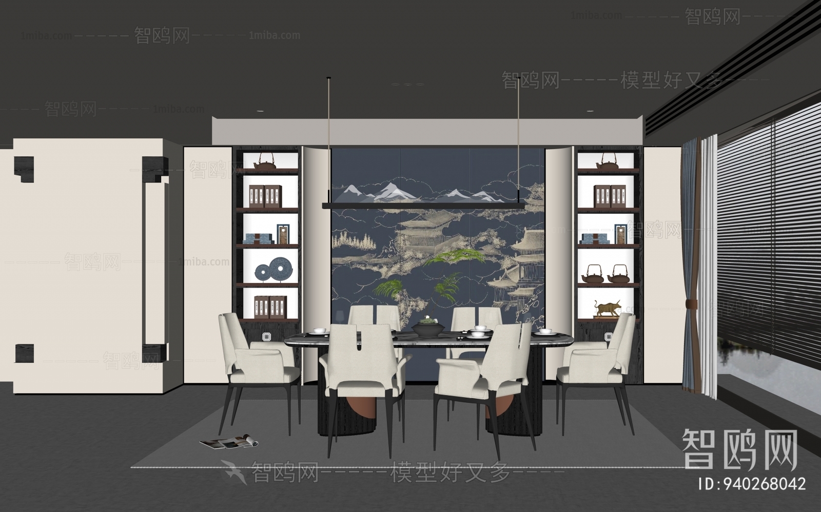 New Chinese Style Dining Room