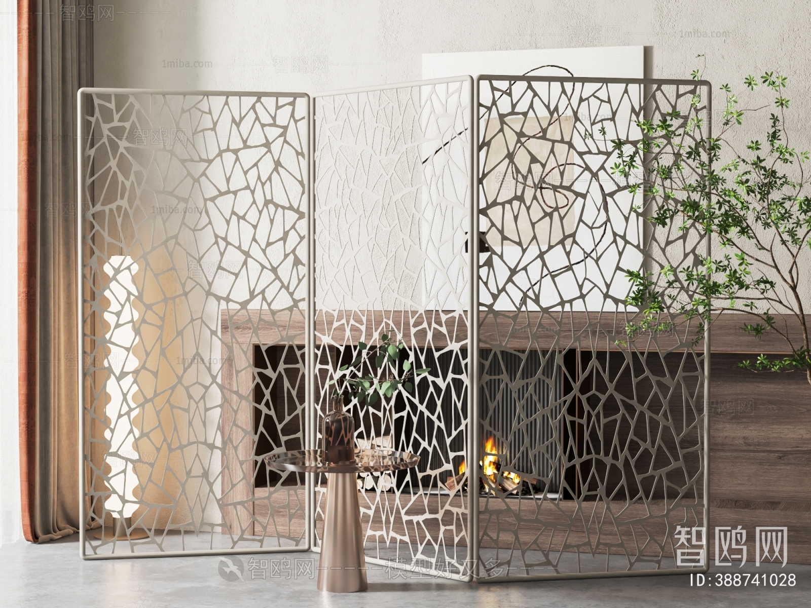 Wabi-sabi Style Partition