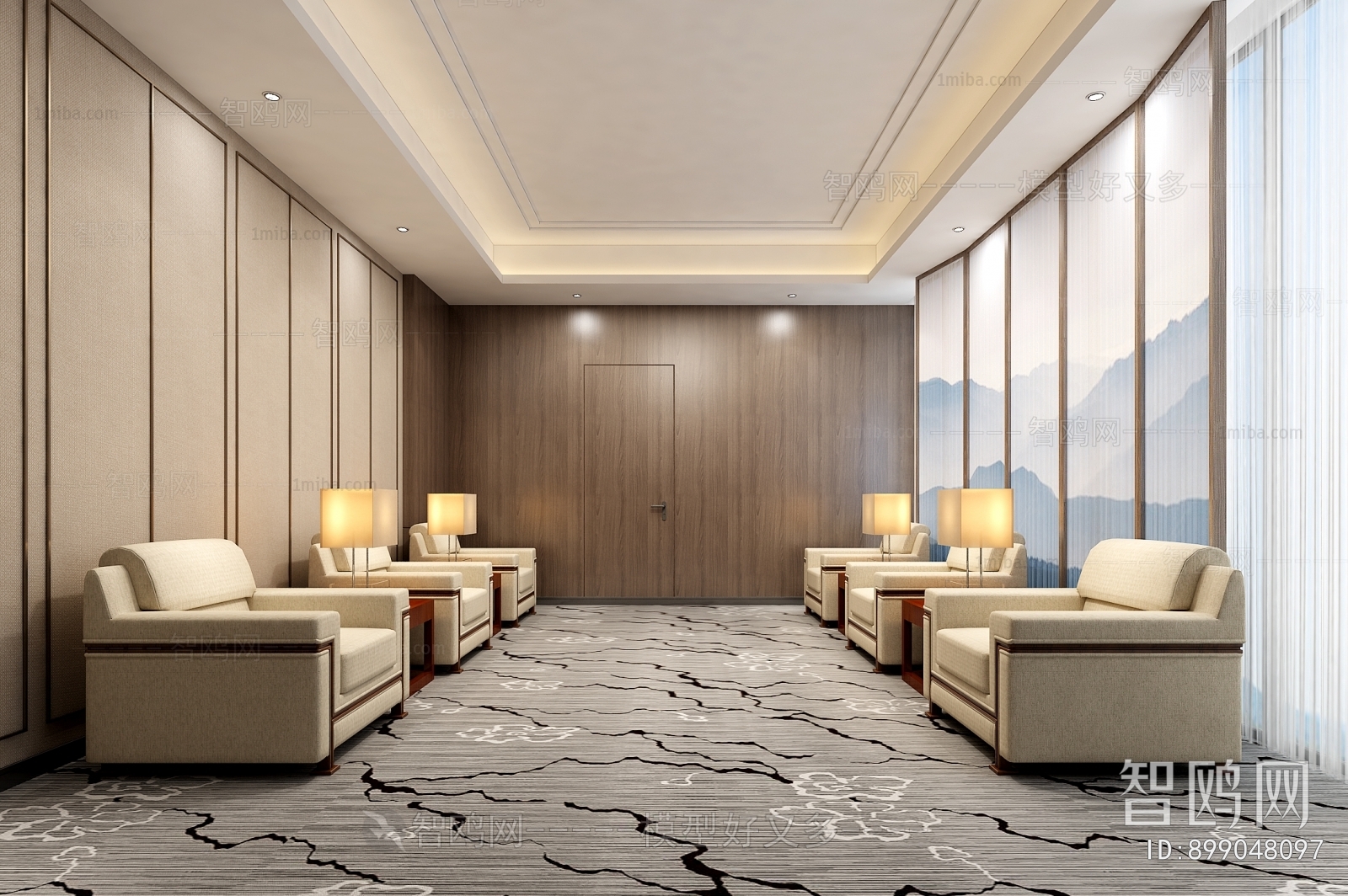 New Chinese Style Meeting Room