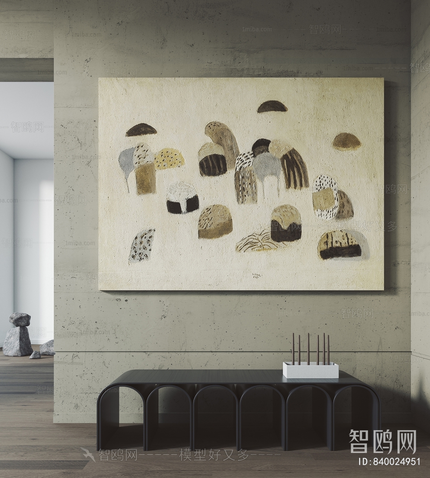 Modern Wabi-sabi Style Painting