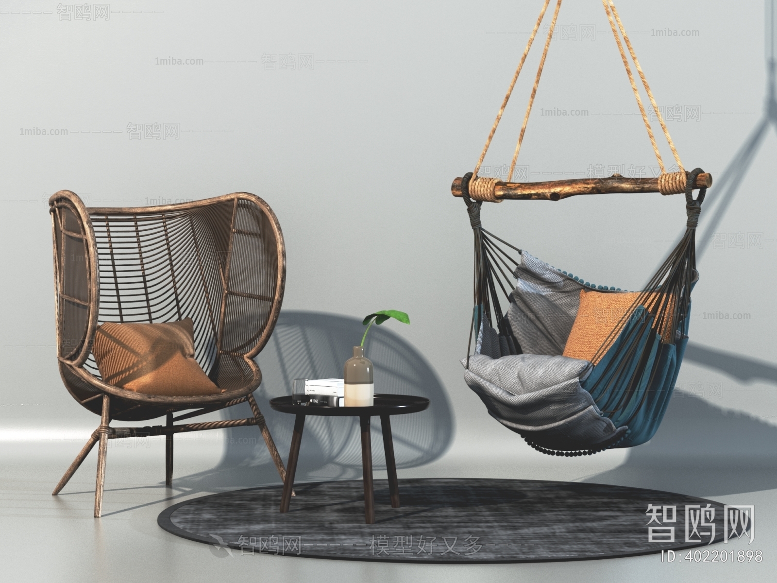 Wabi-sabi Style Hanging Chair