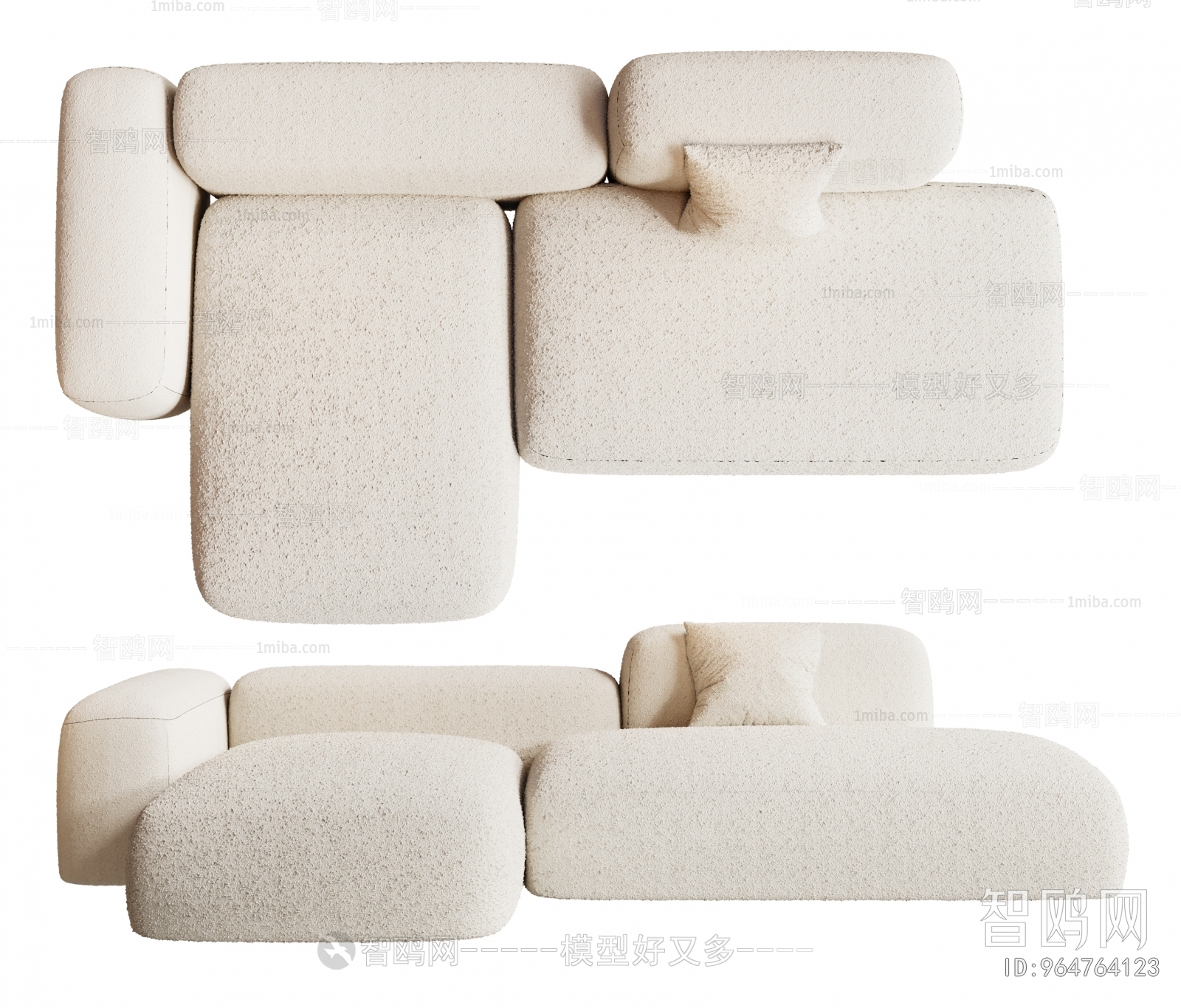 Wabi-sabi Style Sofa Combination