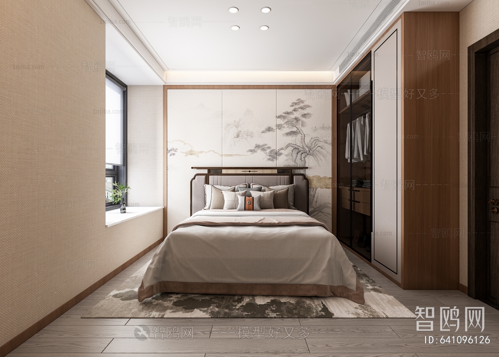 New Chinese Style Bedroom