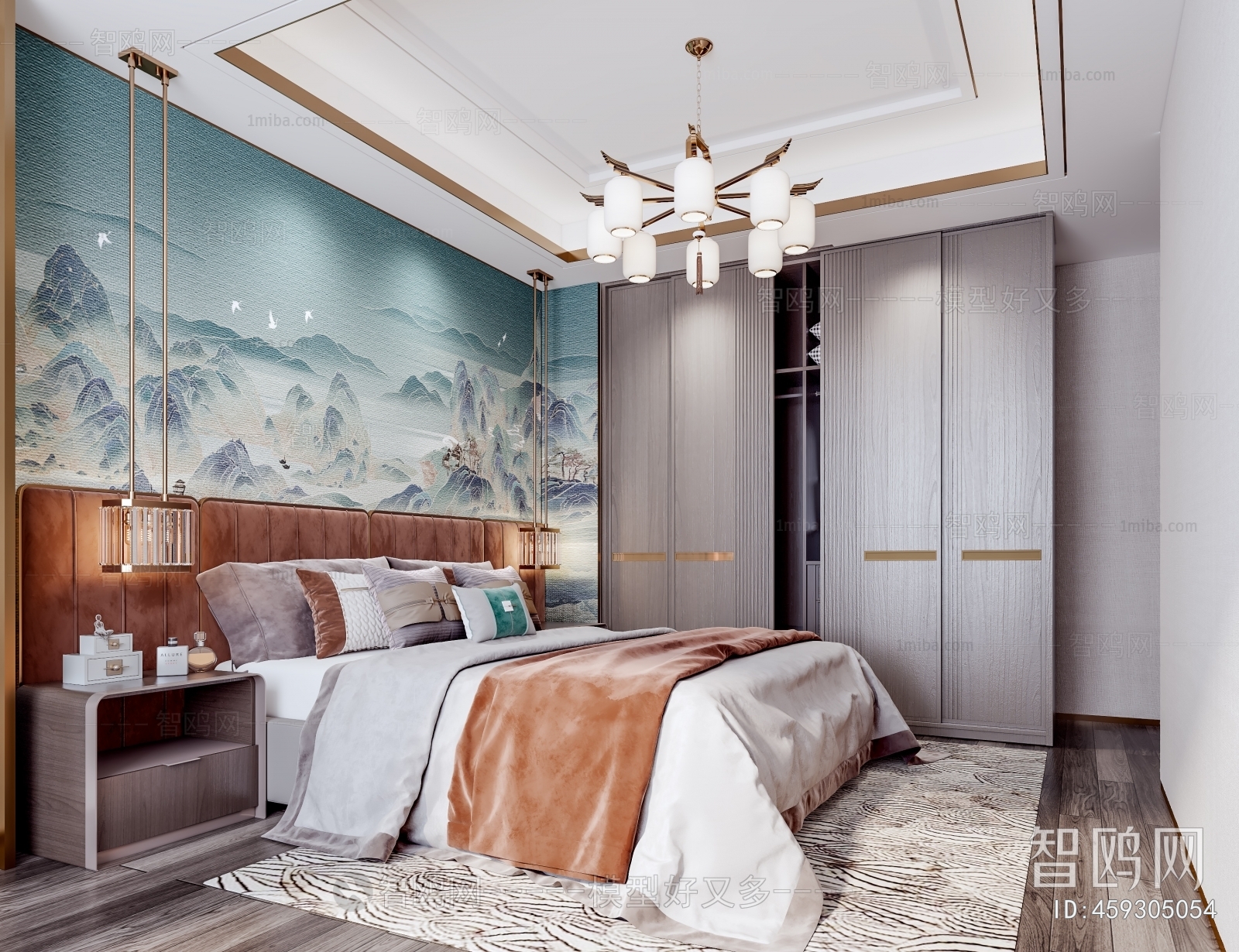 New Chinese Style Bedroom