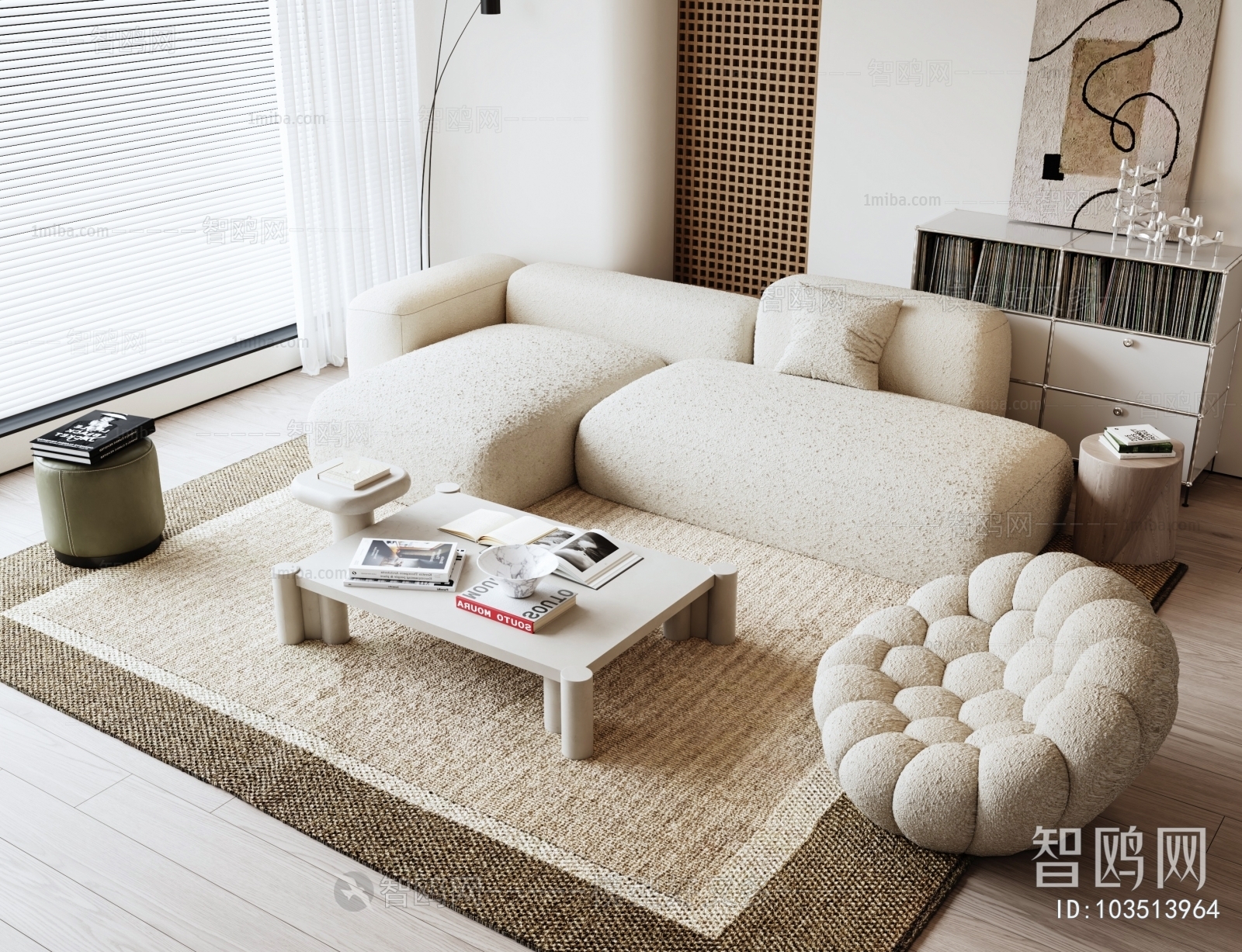 Wabi-sabi Style Sofa Combination