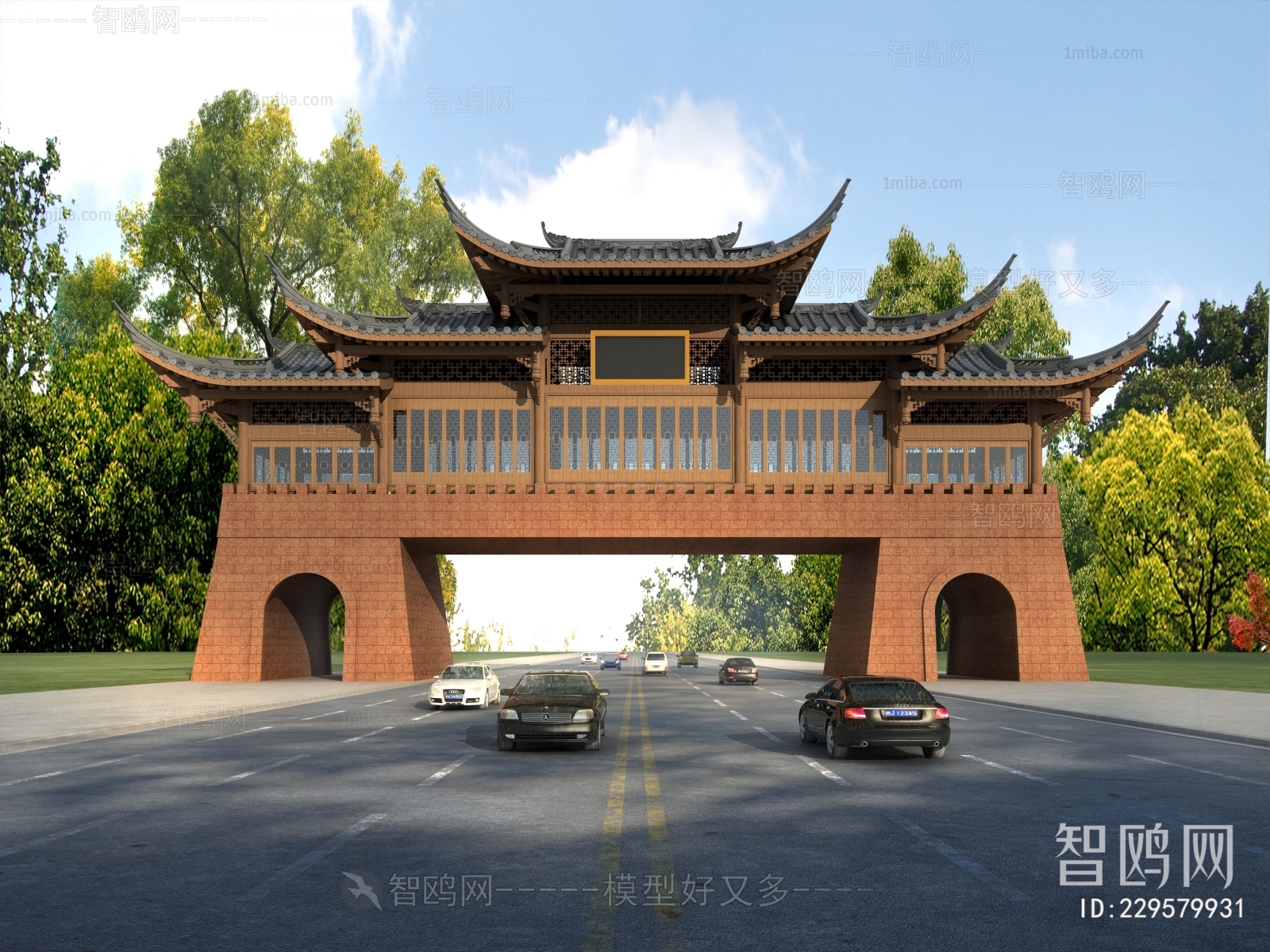 Chinese Style Ancient Architectural Buildings