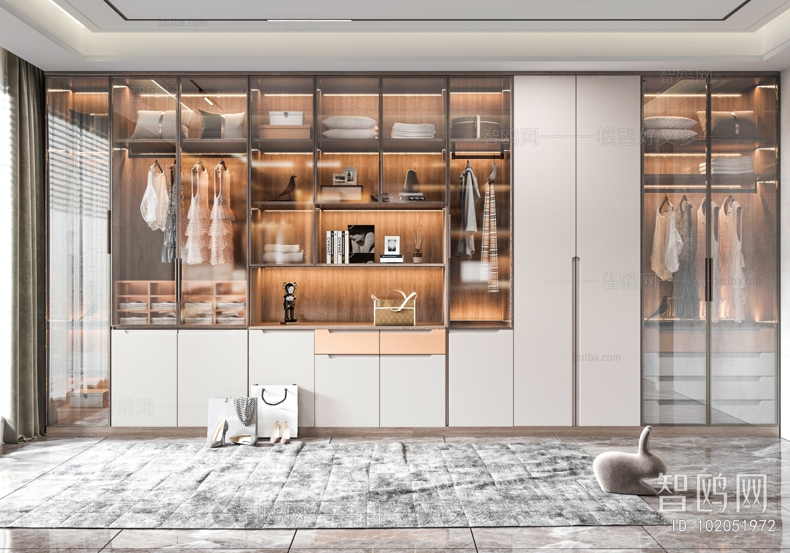 Modern Clothes Storage Area