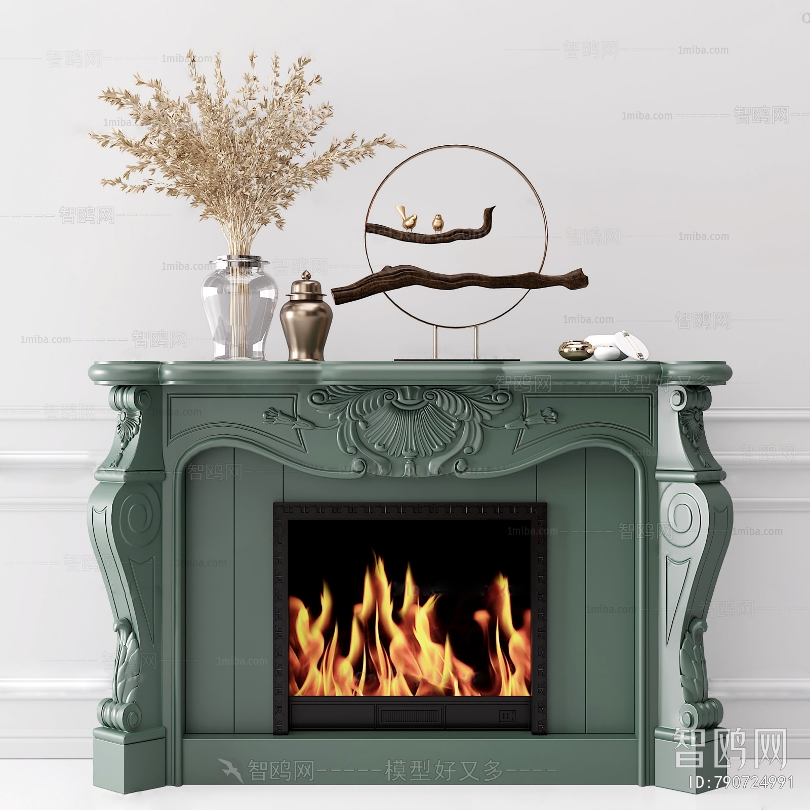 Nordic Style Fireplace