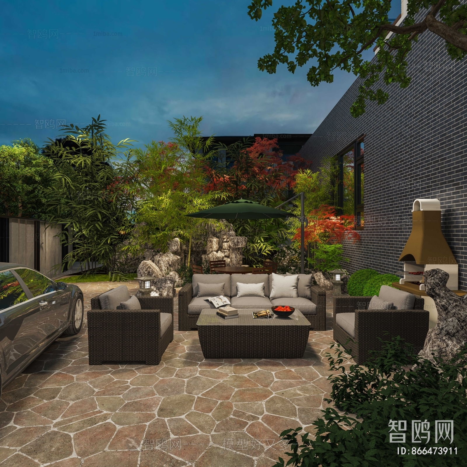 Modern Courtyard/landscape