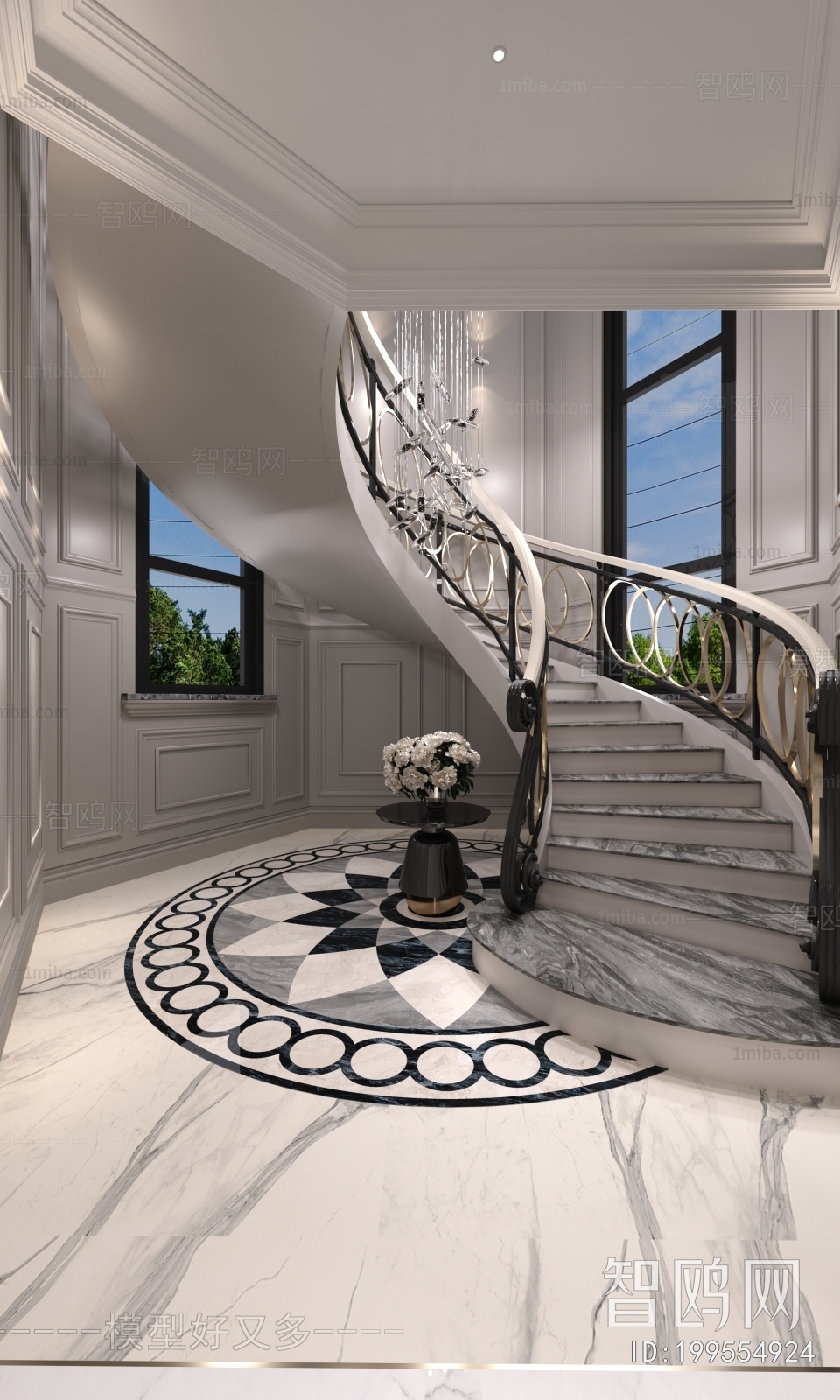 French Style Stairwell