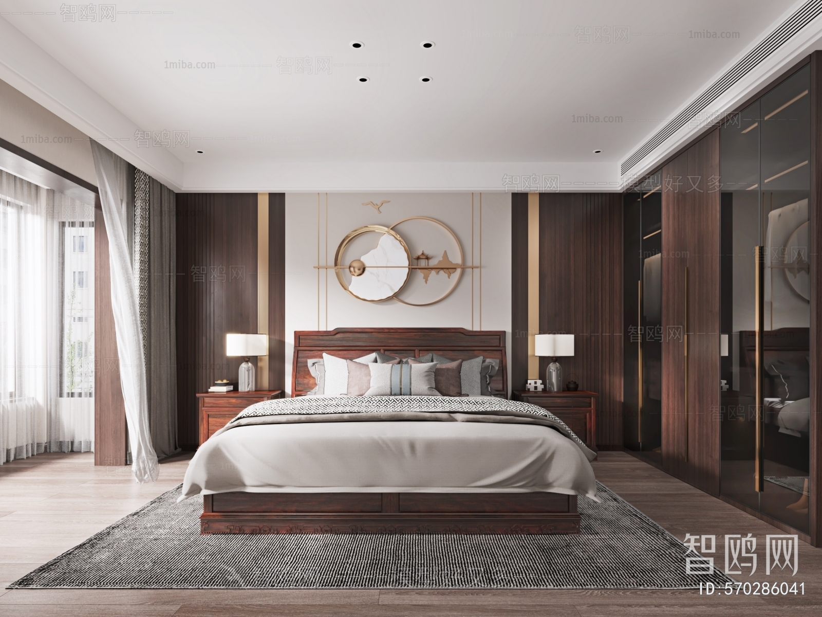 New Chinese Style Bedroom