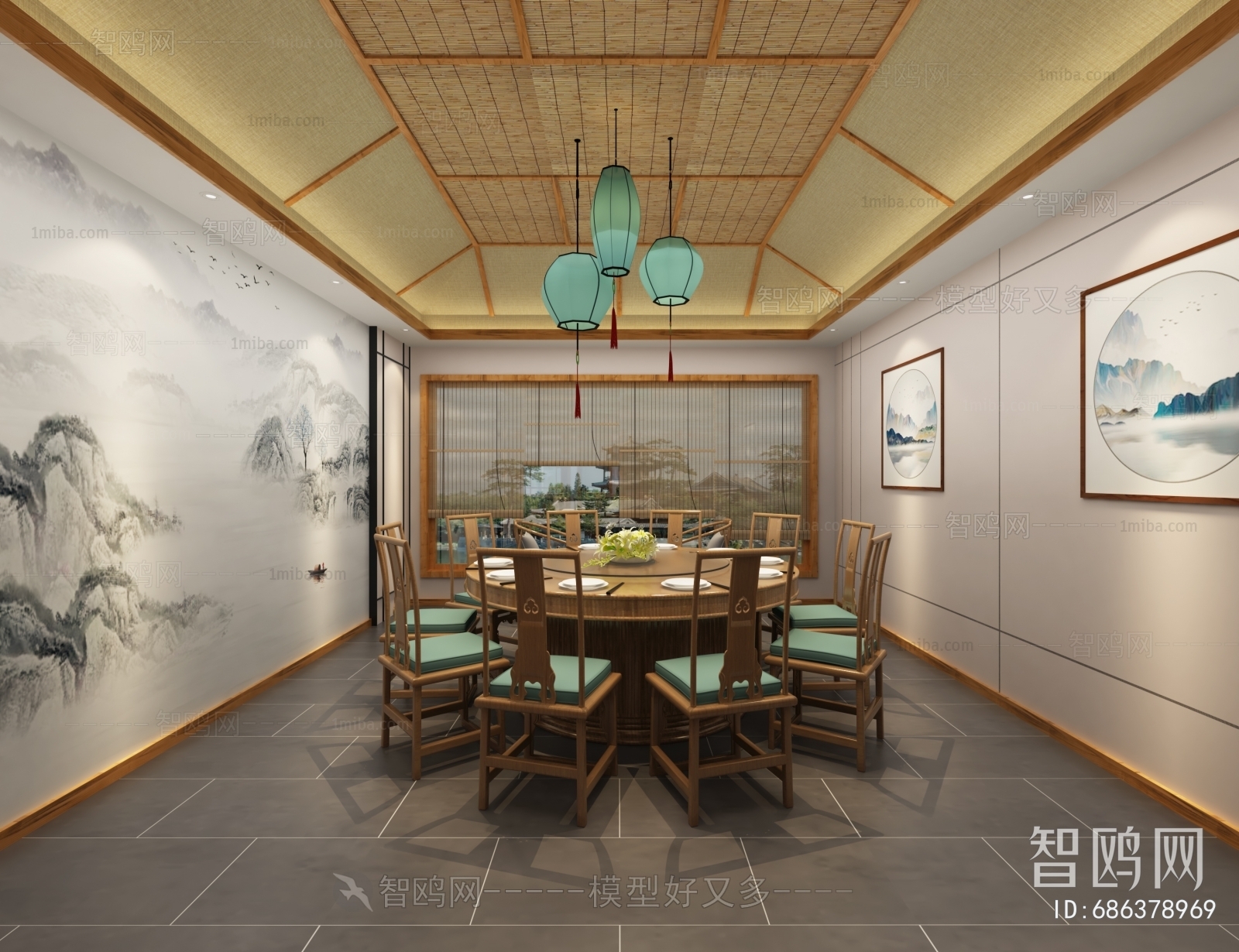 New Chinese Style Restaurant Box