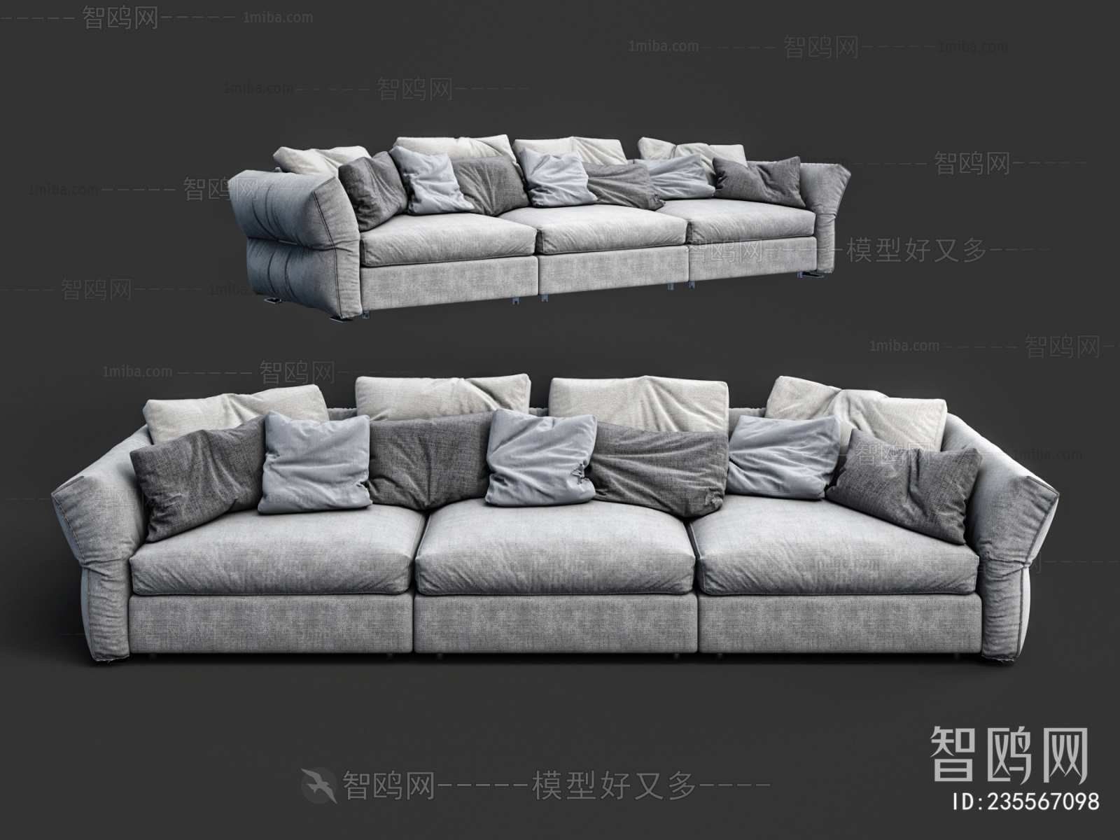 Modern Three-seat Sofa