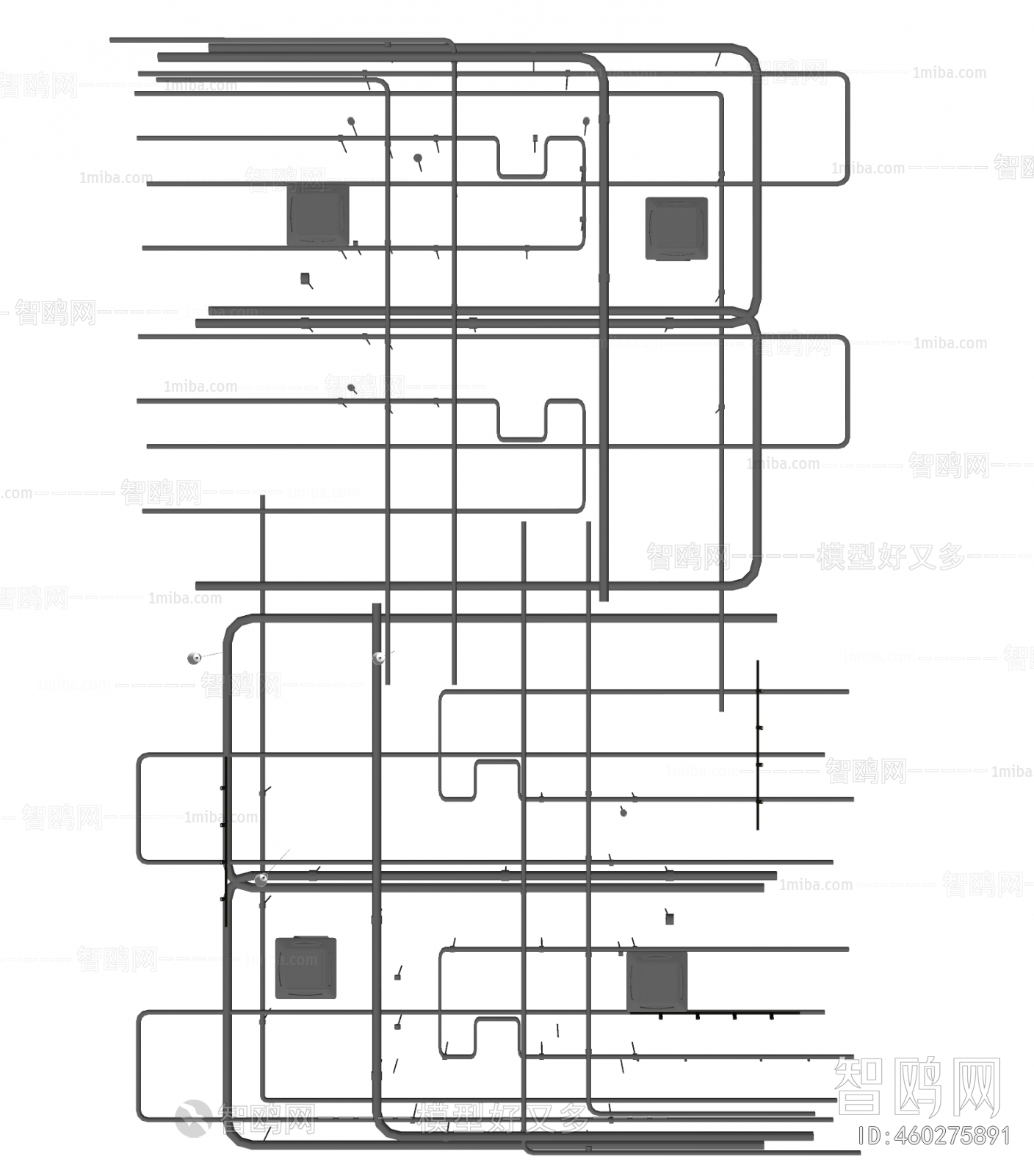 工业风消防管道