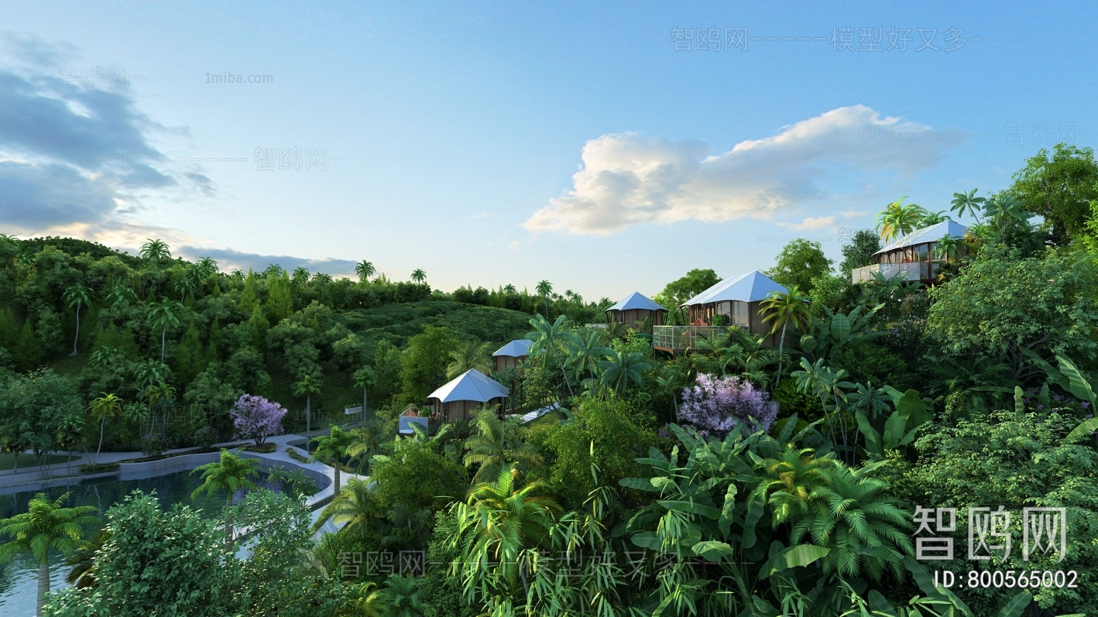 Southeast Asian Style Garden Landscape