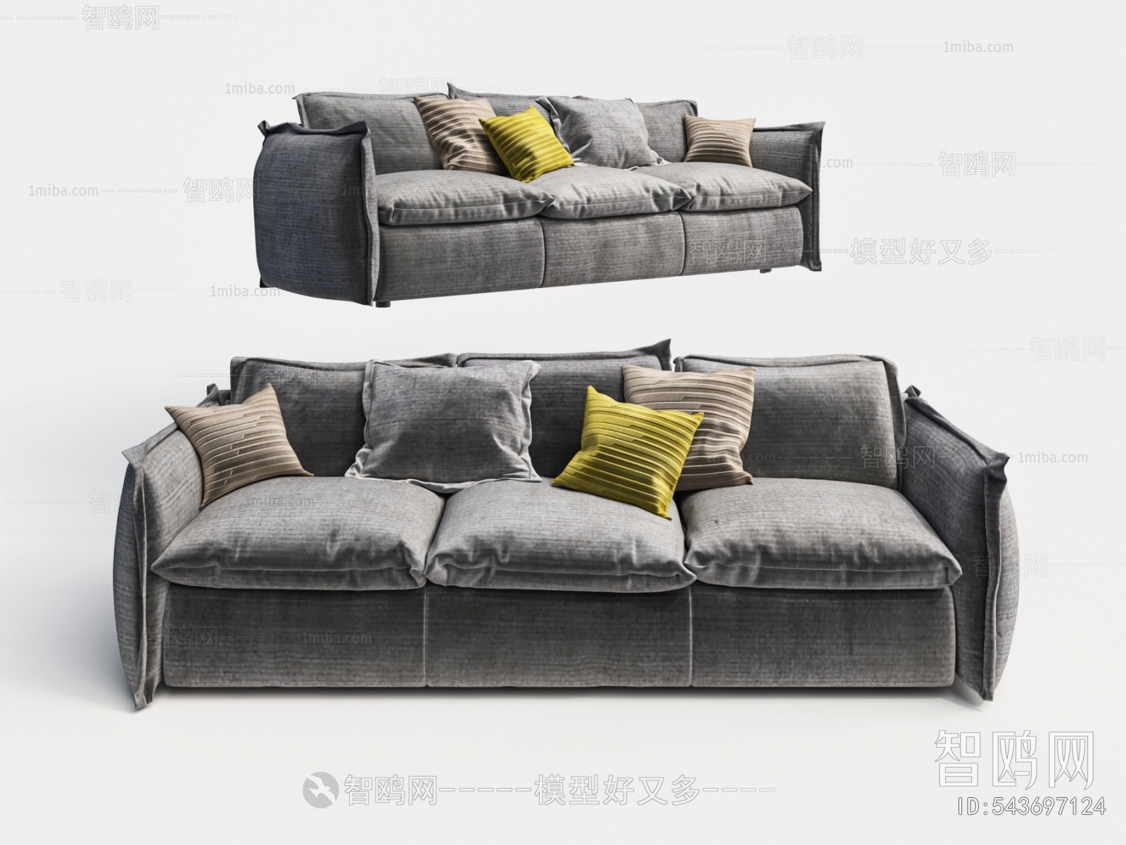 Modern Three-seat Sofa