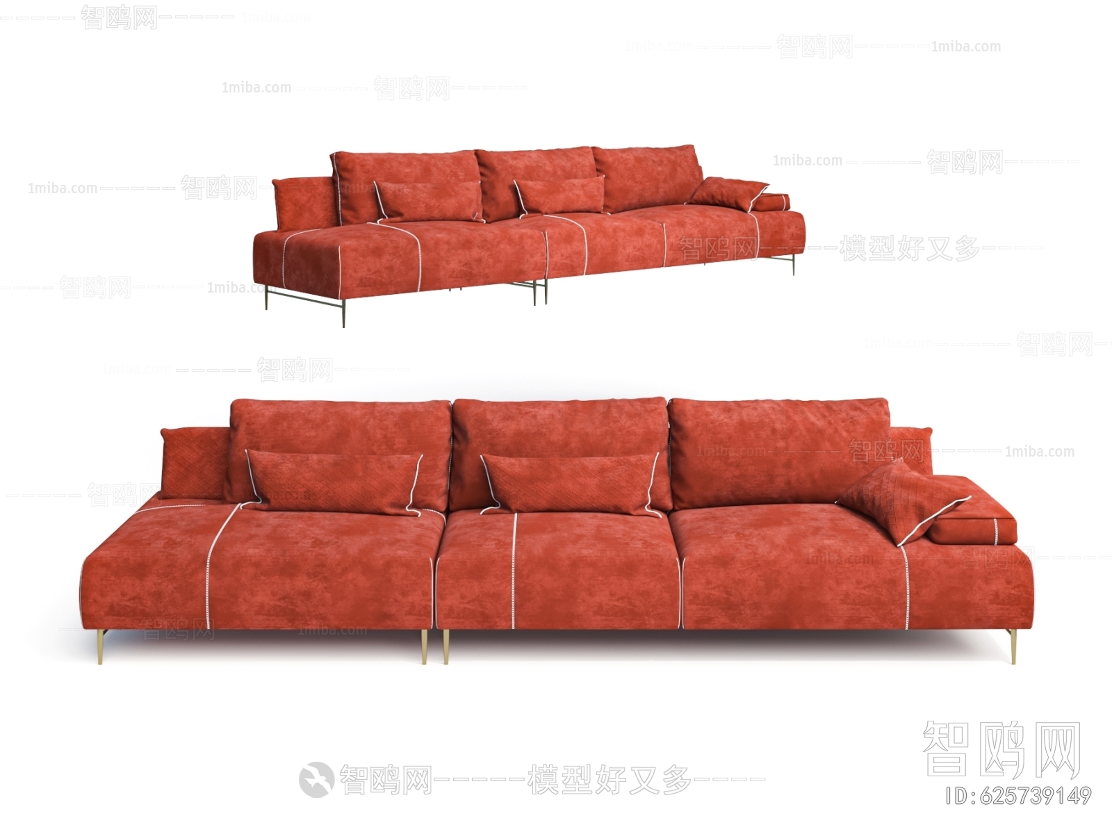 Modern Three-seat Sofa