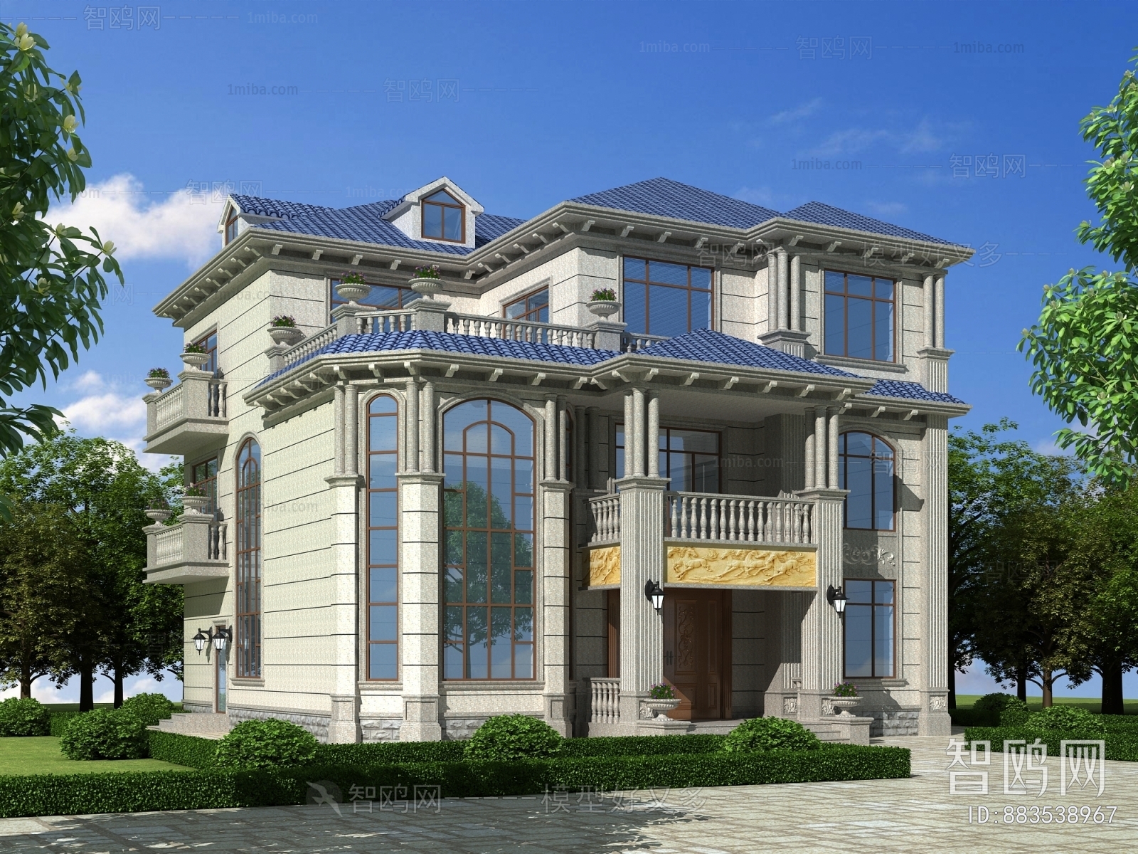 Simple European Style Villa Appearance