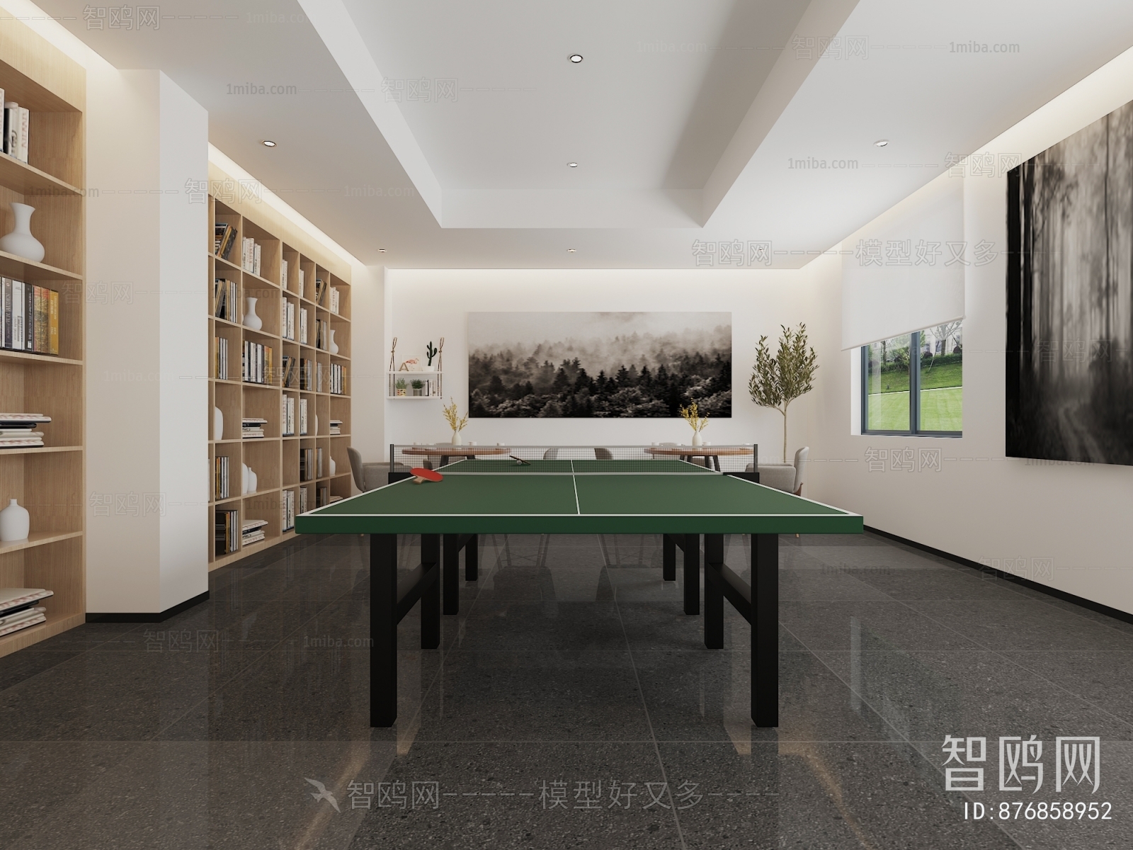 Modern Billiards Room