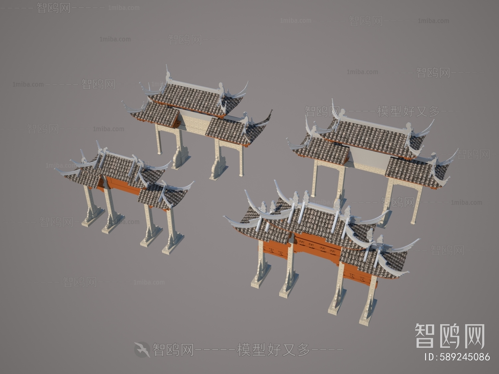 Chinese Style Building Component