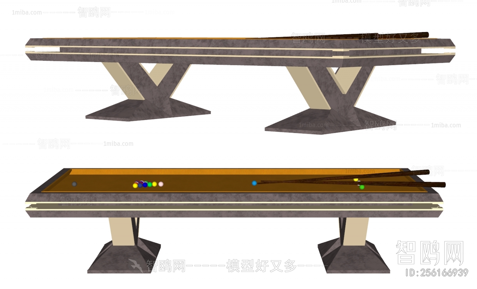 现代台球桌