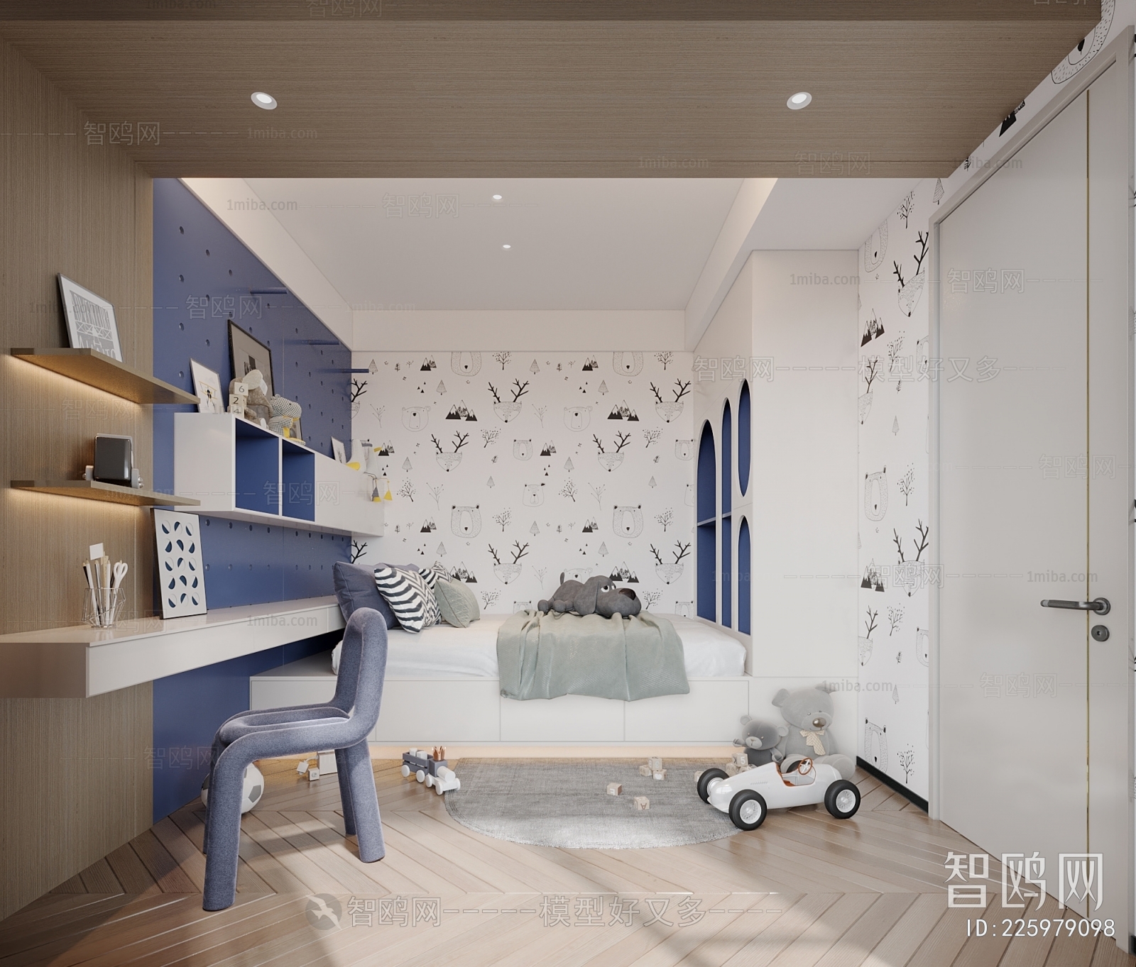 Modern Boy's Room And Son's Room