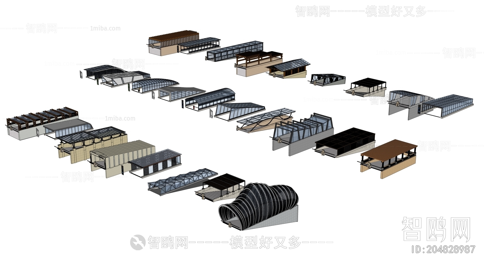 现代地下车库出入口