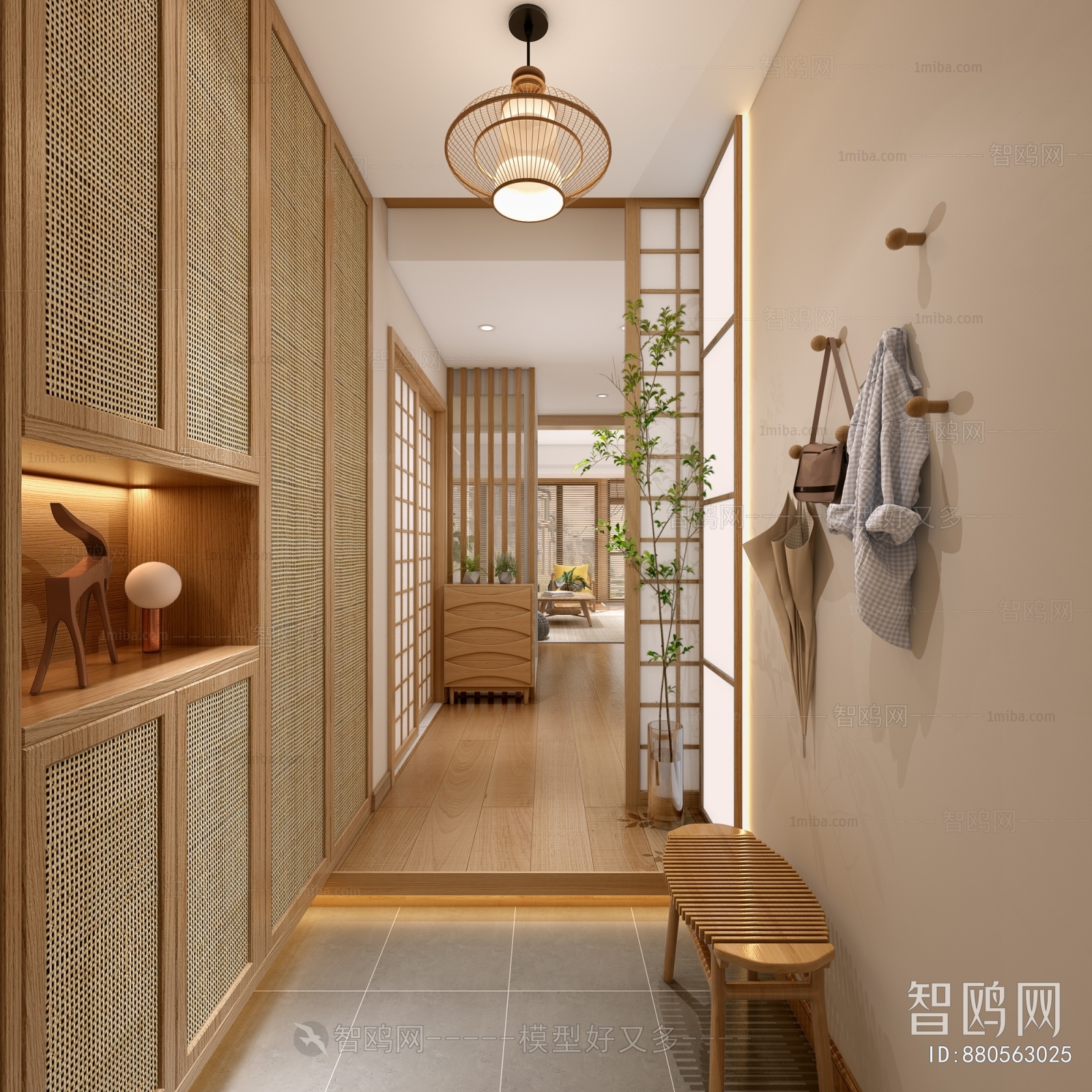 Japanese Style Hallway