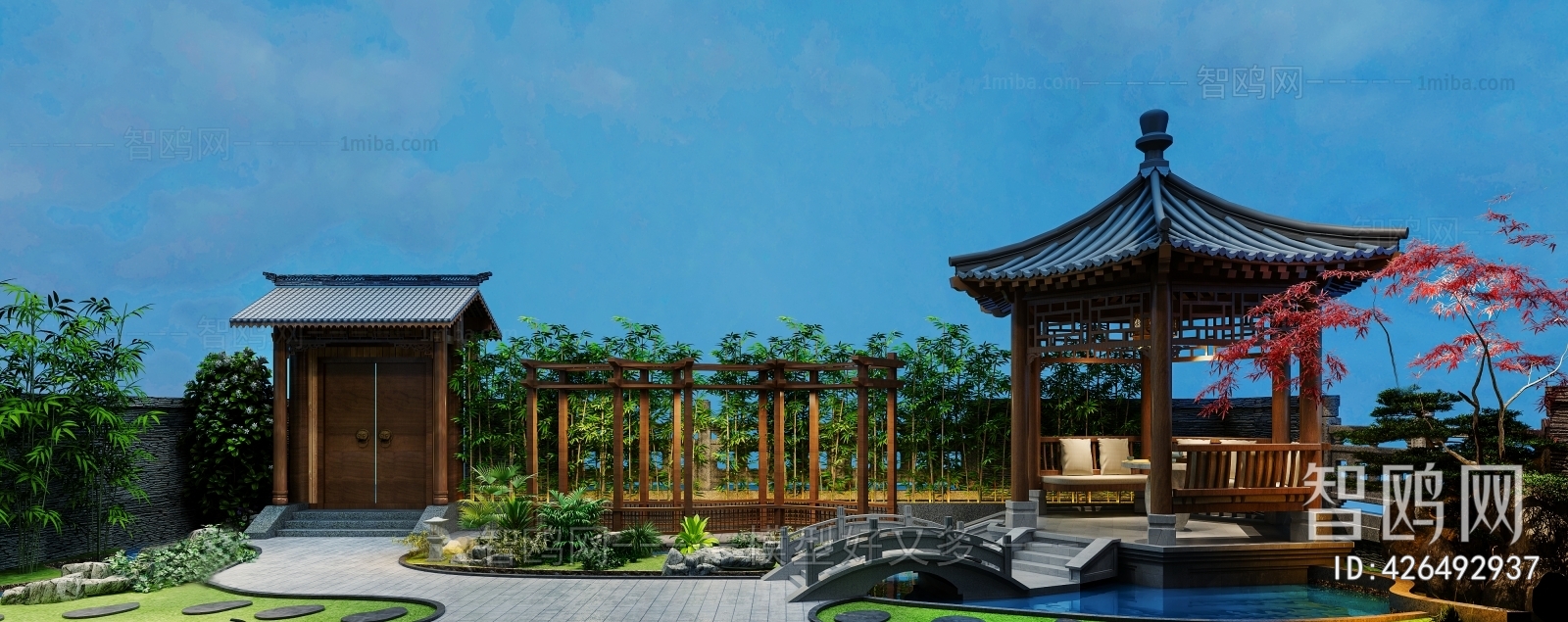 New Chinese Style Courtyard/landscape