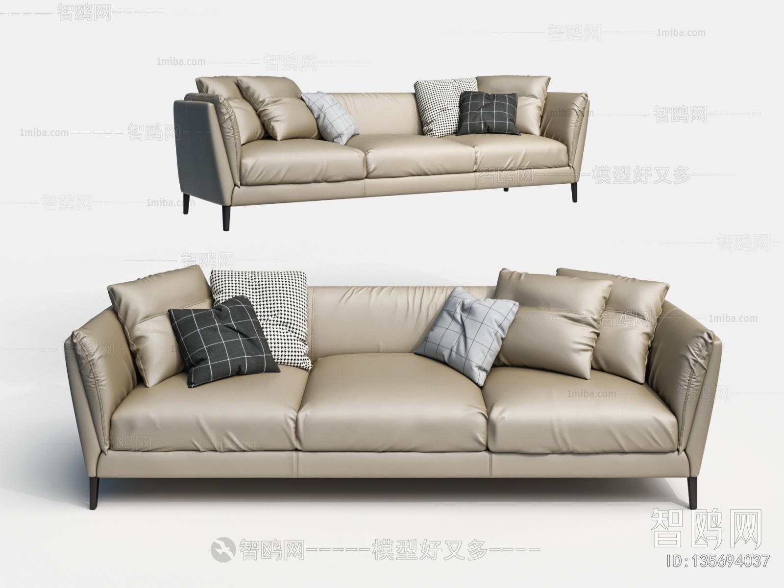 Modern Three-seat Sofa