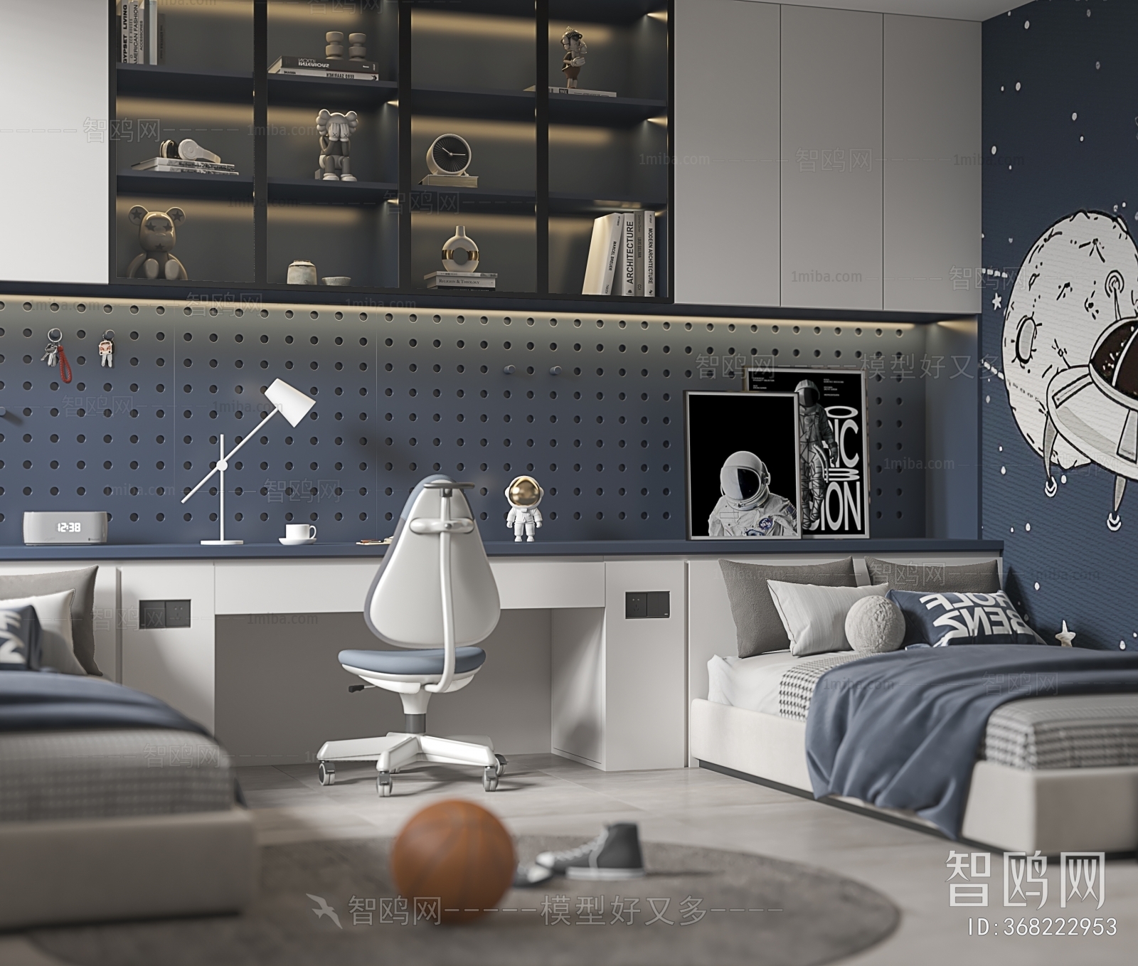 Modern Boy's Room And Son's Room